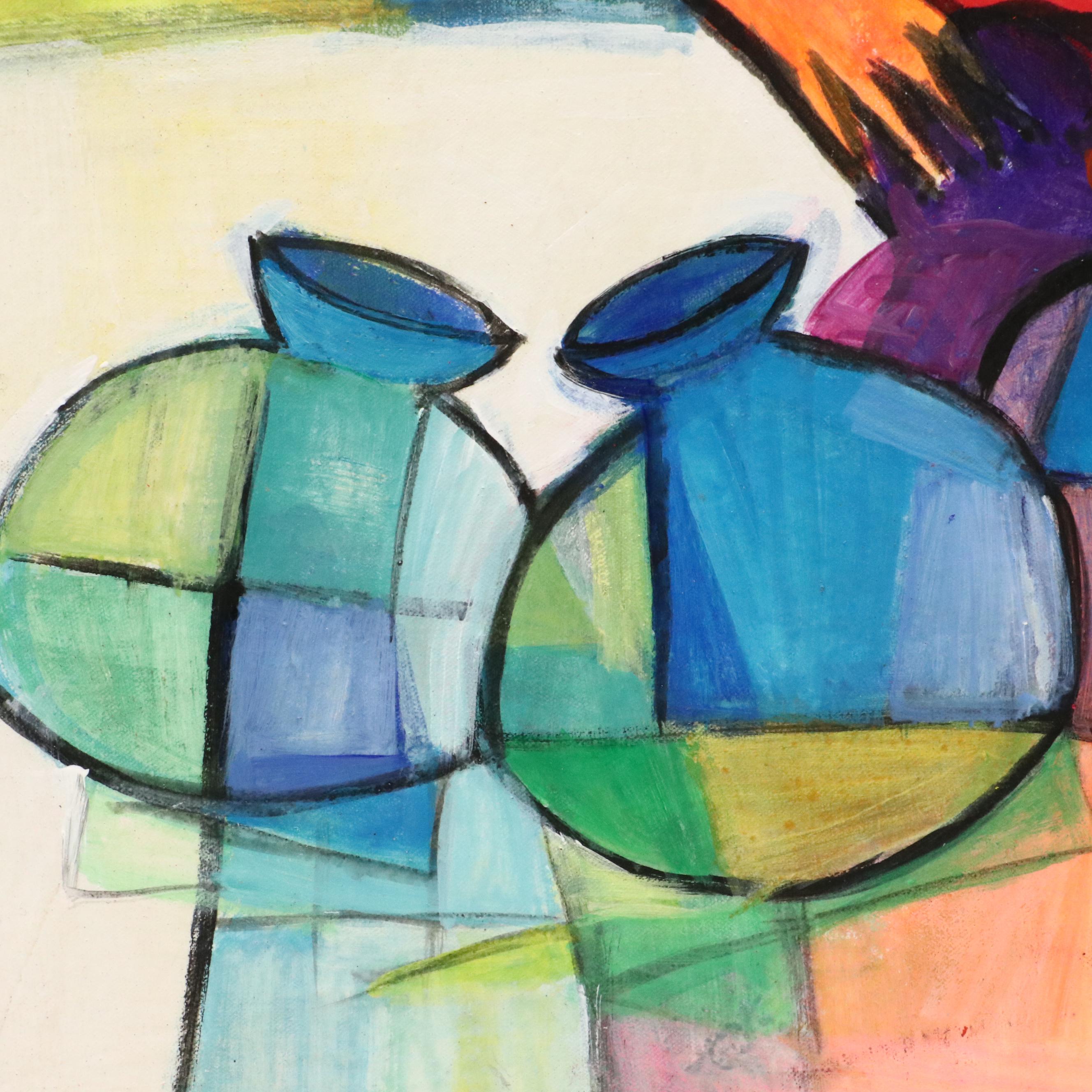 Evuarherhe Ufuoma Acrylic Painting "we are one," 2022