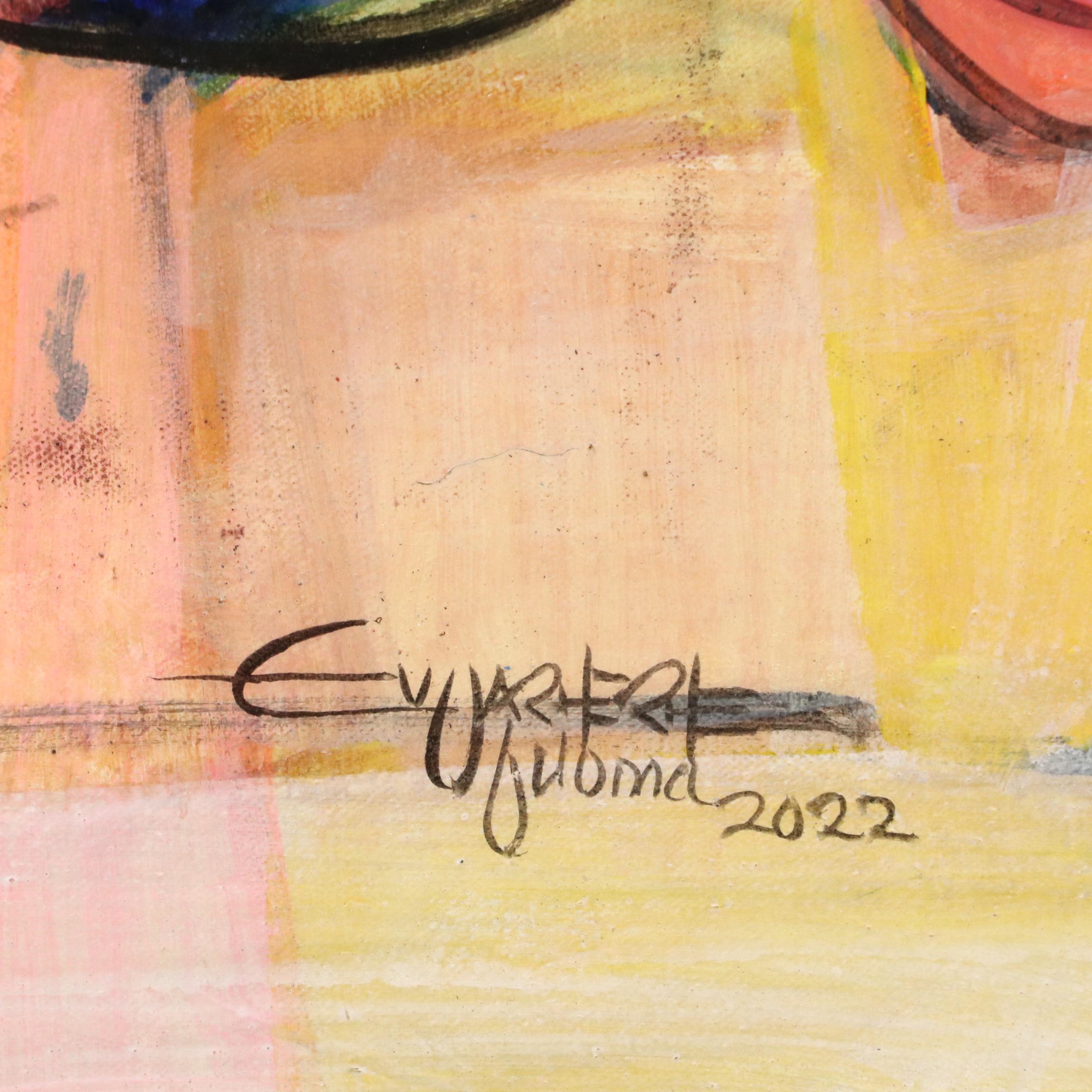 Evuarherhe Ufuoma Acrylic Painting "we are one," 2022