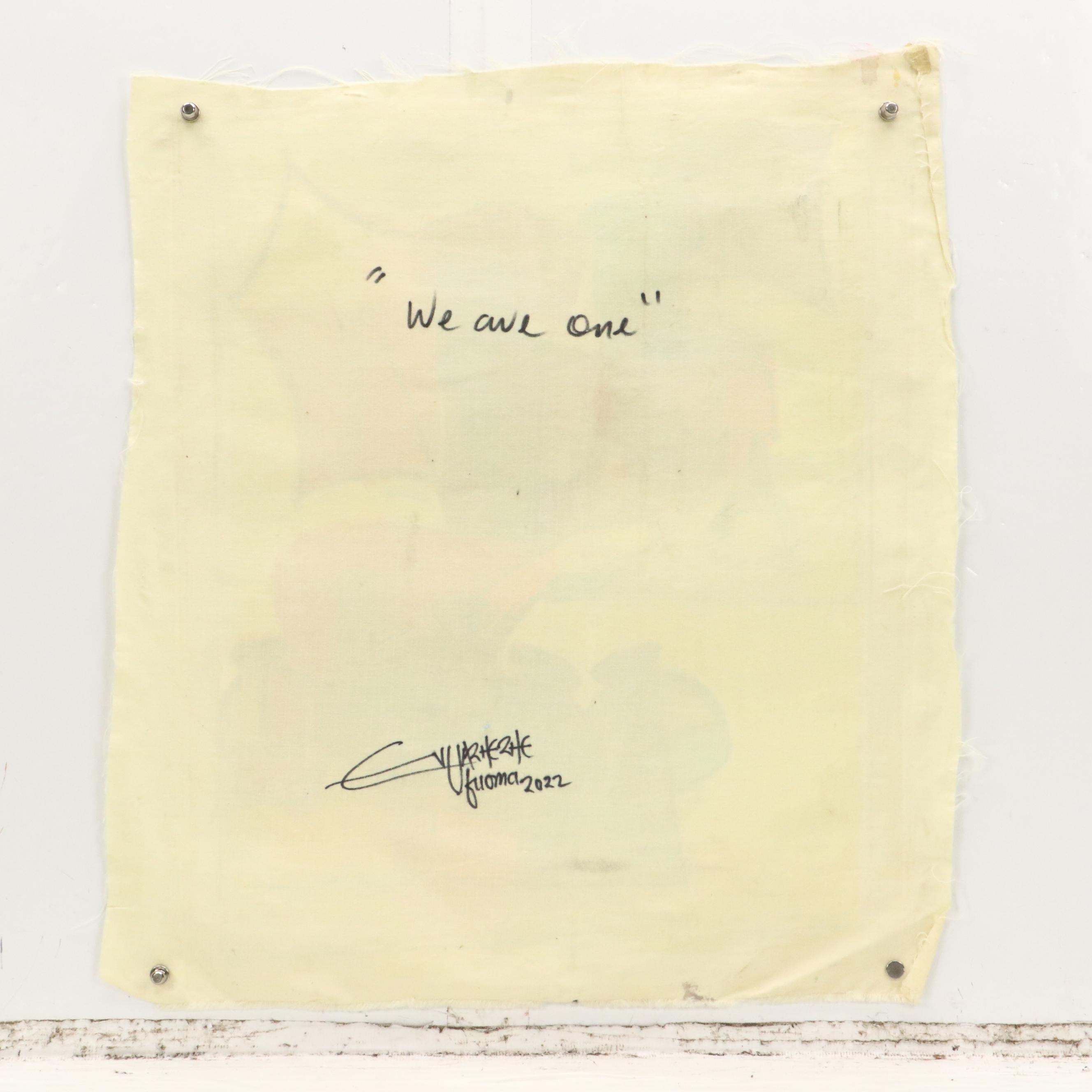 Evuarherhe Ufuoma Acrylic Painting "we are one," 2022