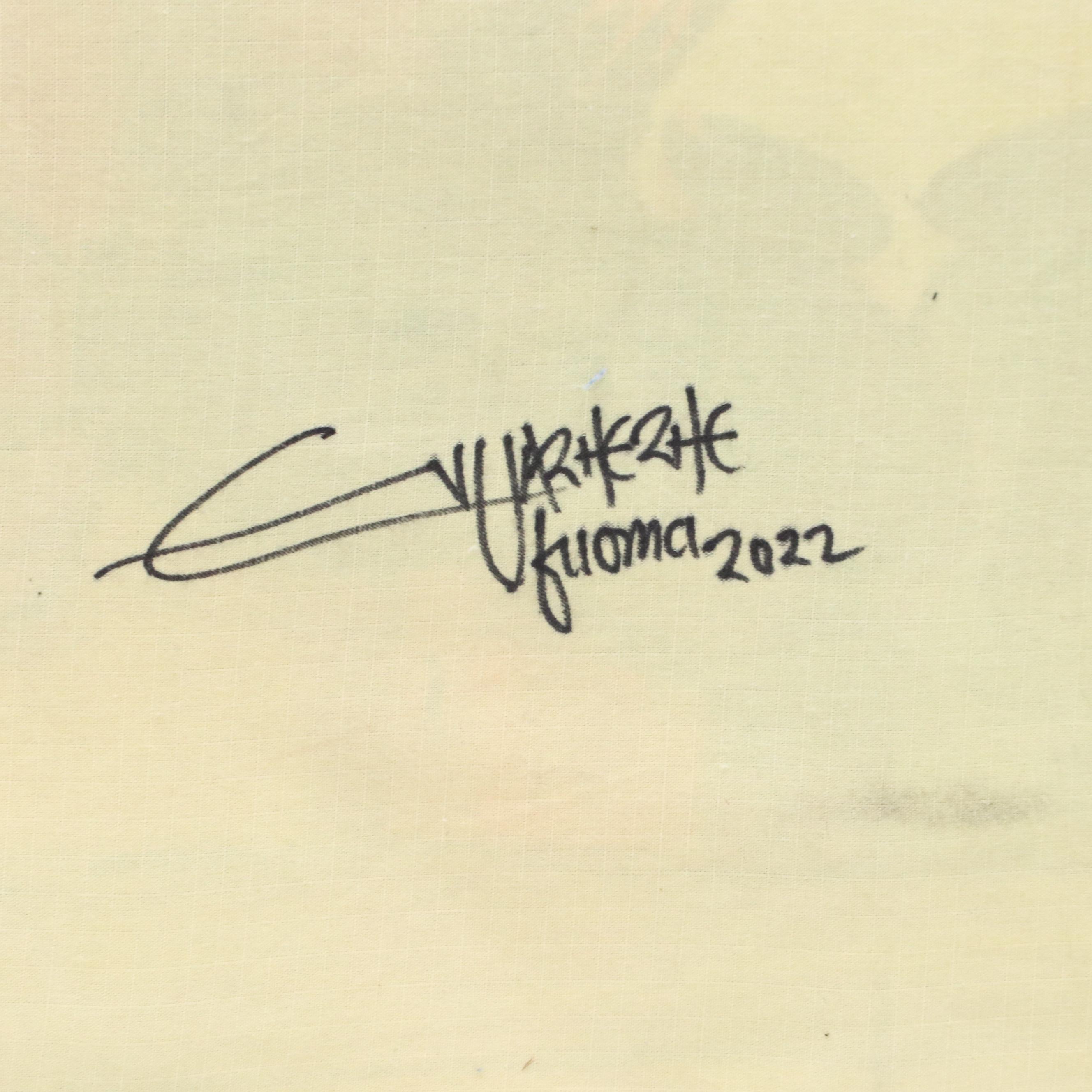 Evuarherhe Ufuoma Acrylic Painting "we are one," 2022