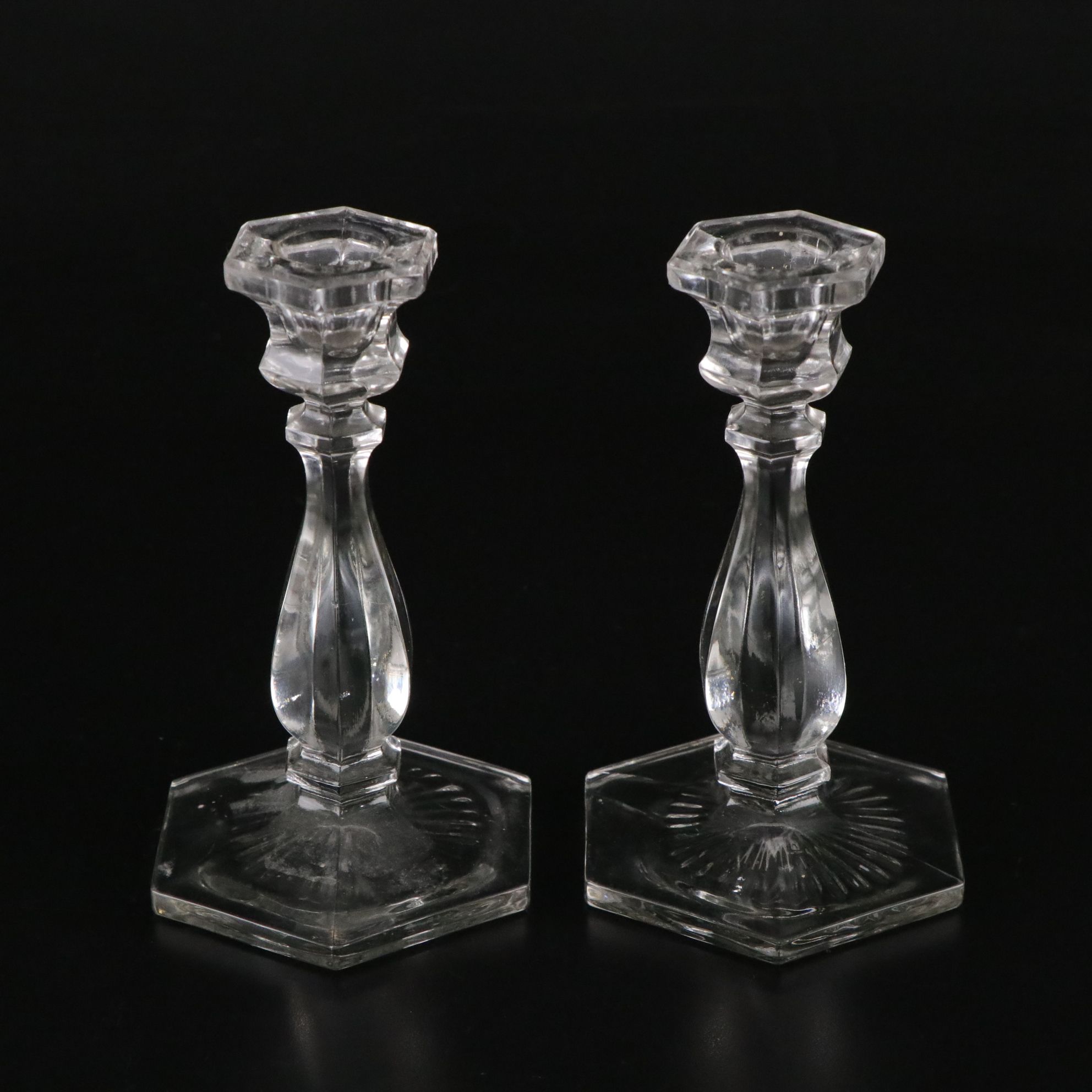 Silver Plate & Glass Napkin Rings, Serving Plate & More