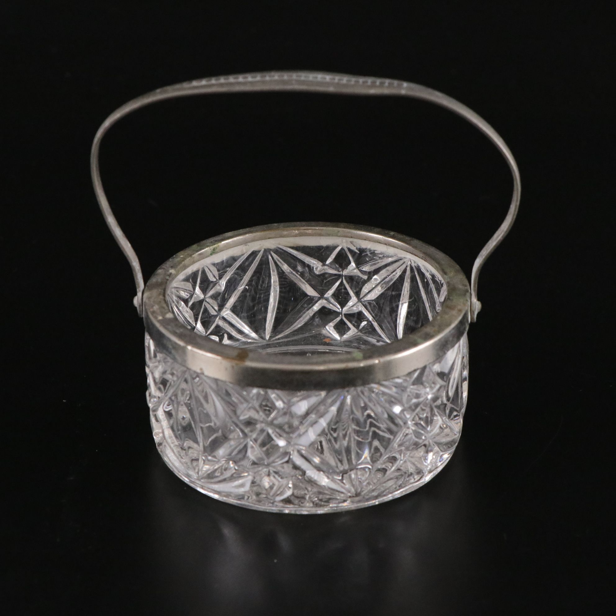 Silver Plate & Glass Napkin Rings, Serving Plate & More