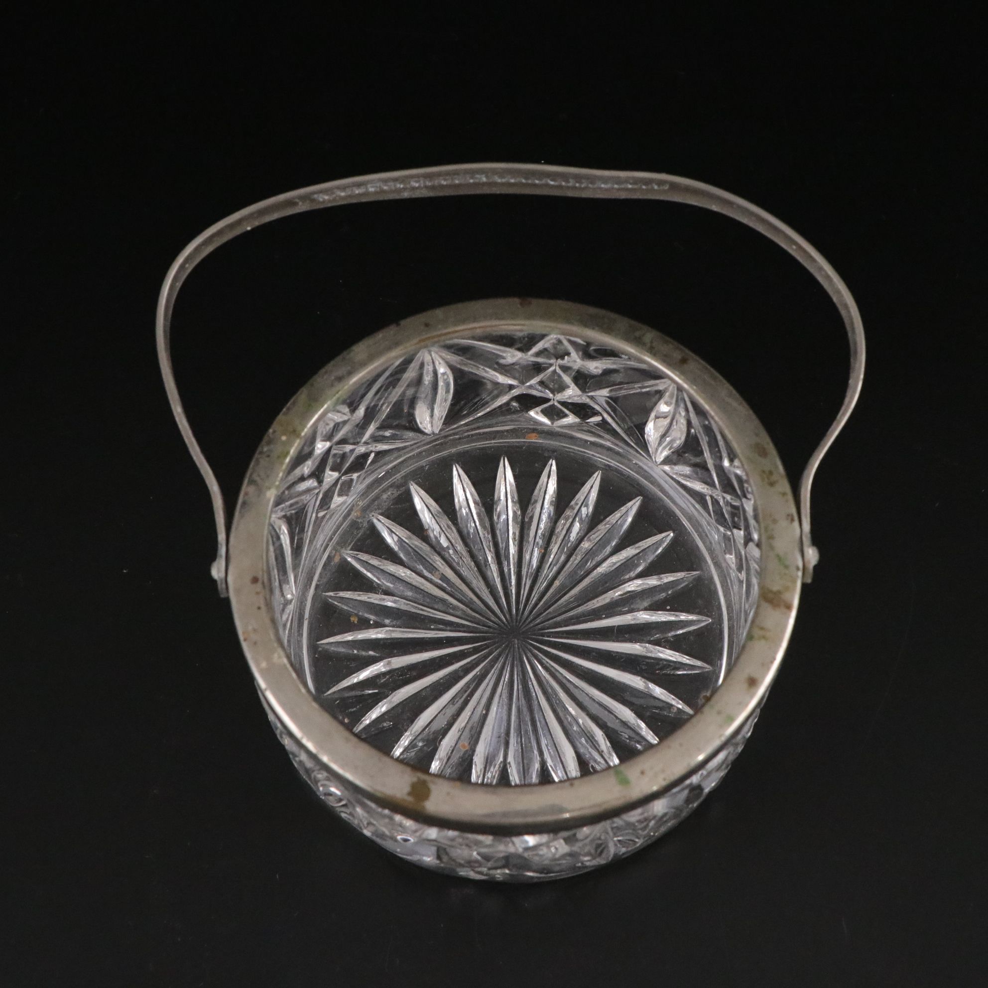 Silver Plate & Glass Napkin Rings, Serving Plate & More