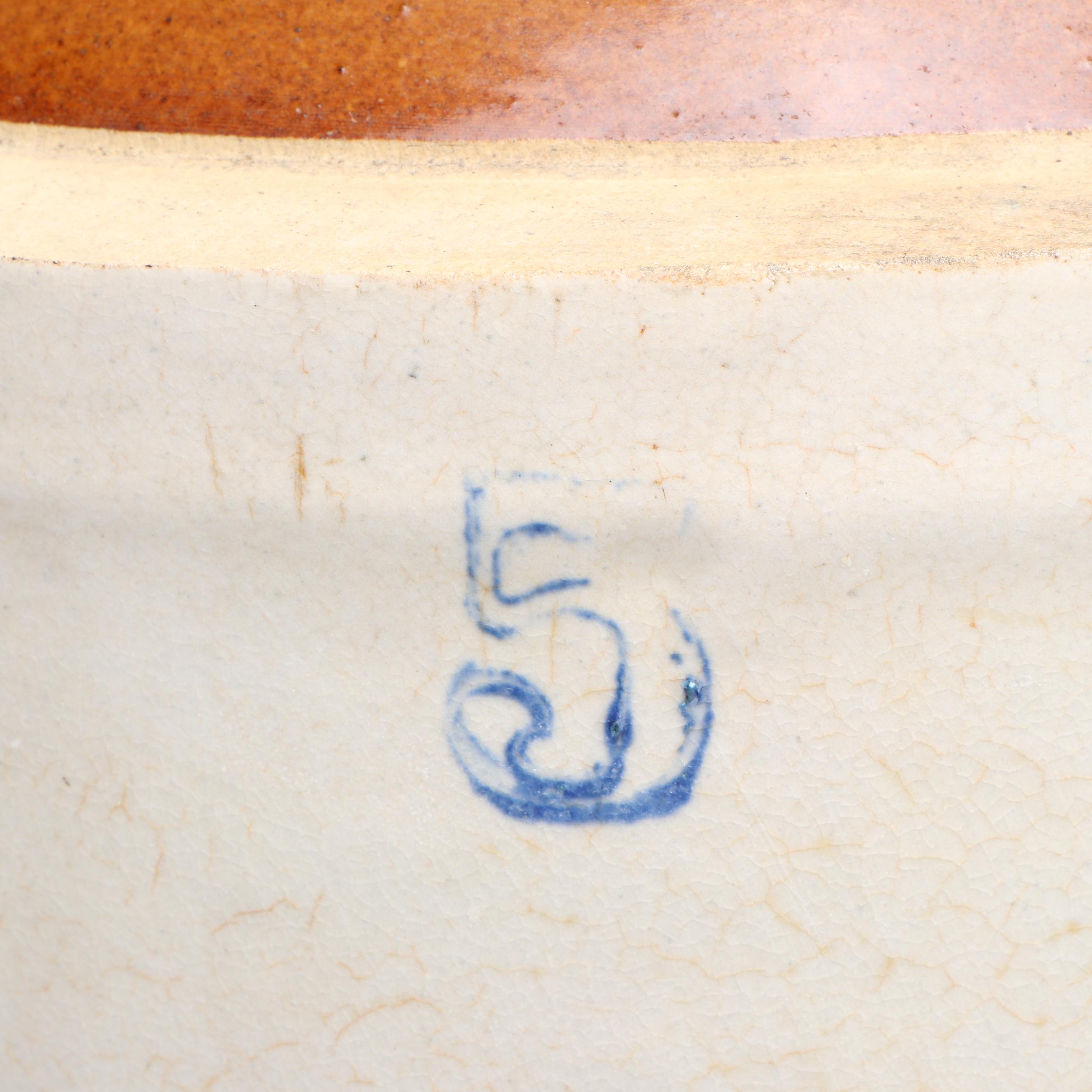 Five-Gallon Stoneware Jug, Late 19th/Early 20th Century