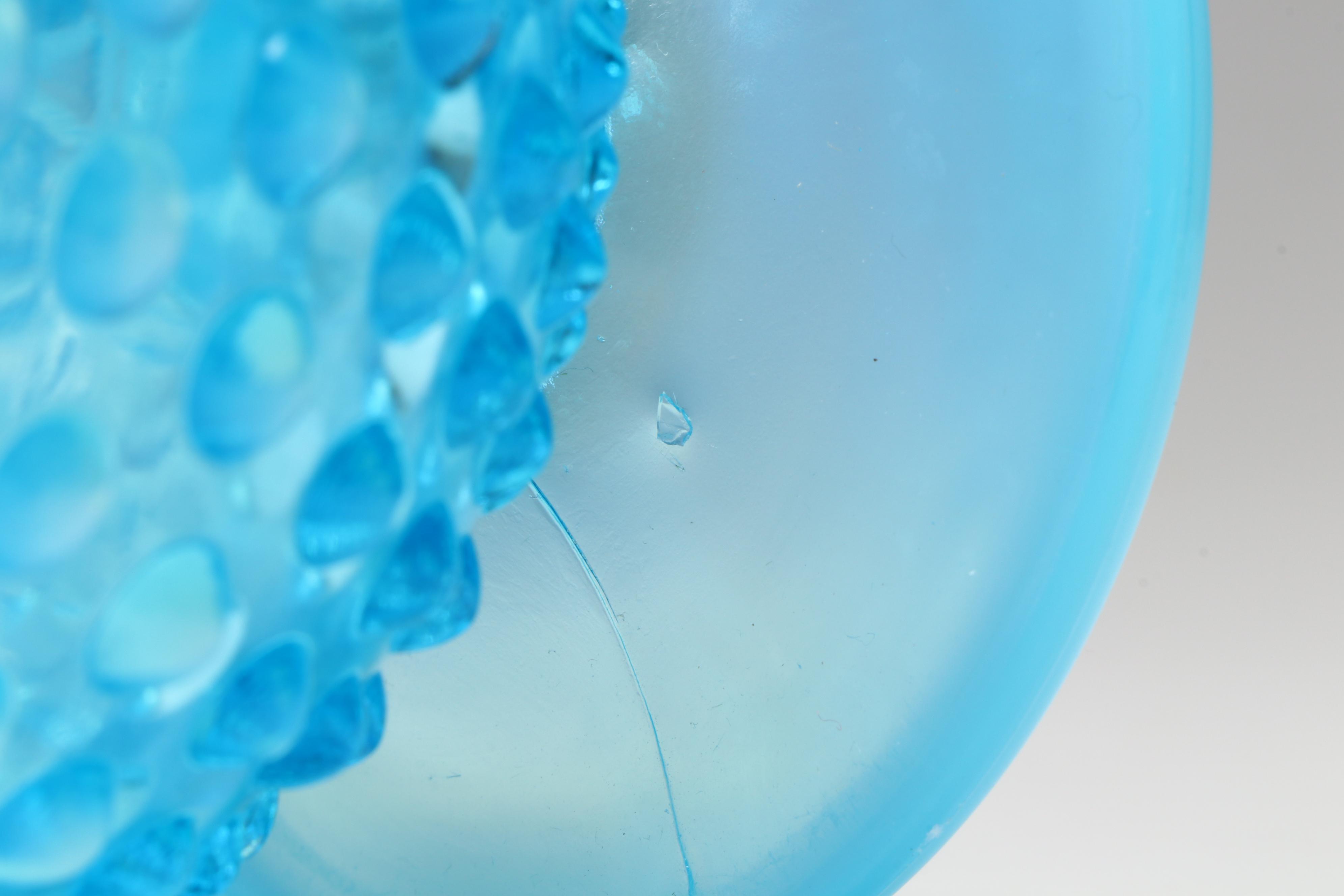 Fenton Glass Blue Hobnail Candleholders and More Serving Dishes