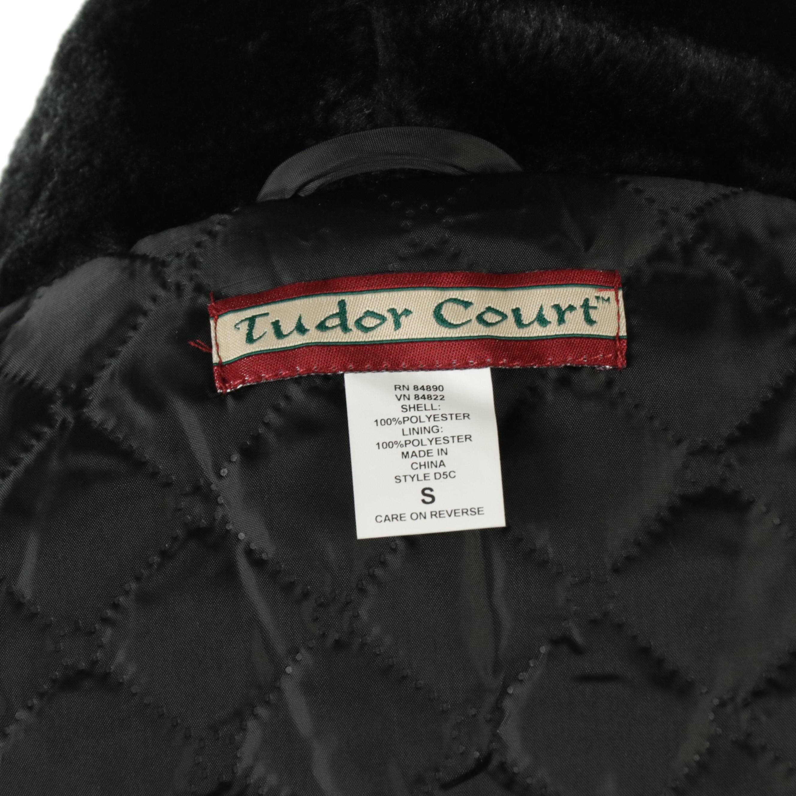 Tudor Court Black and Brown Faux-Fur Snap-Front Jackets