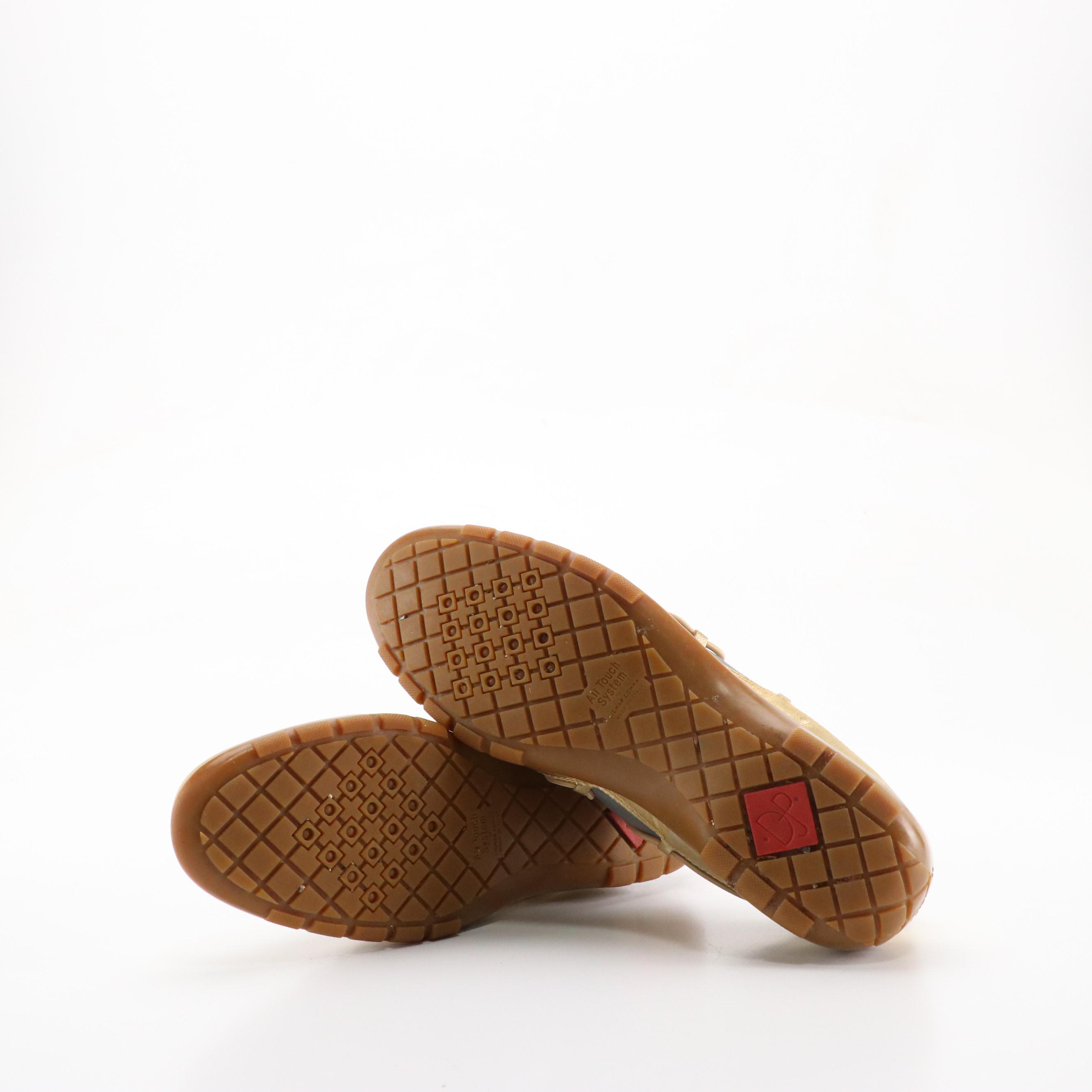 Donald J Pliner Sport Travel Slip On Shoes with Metallic Leather Trim