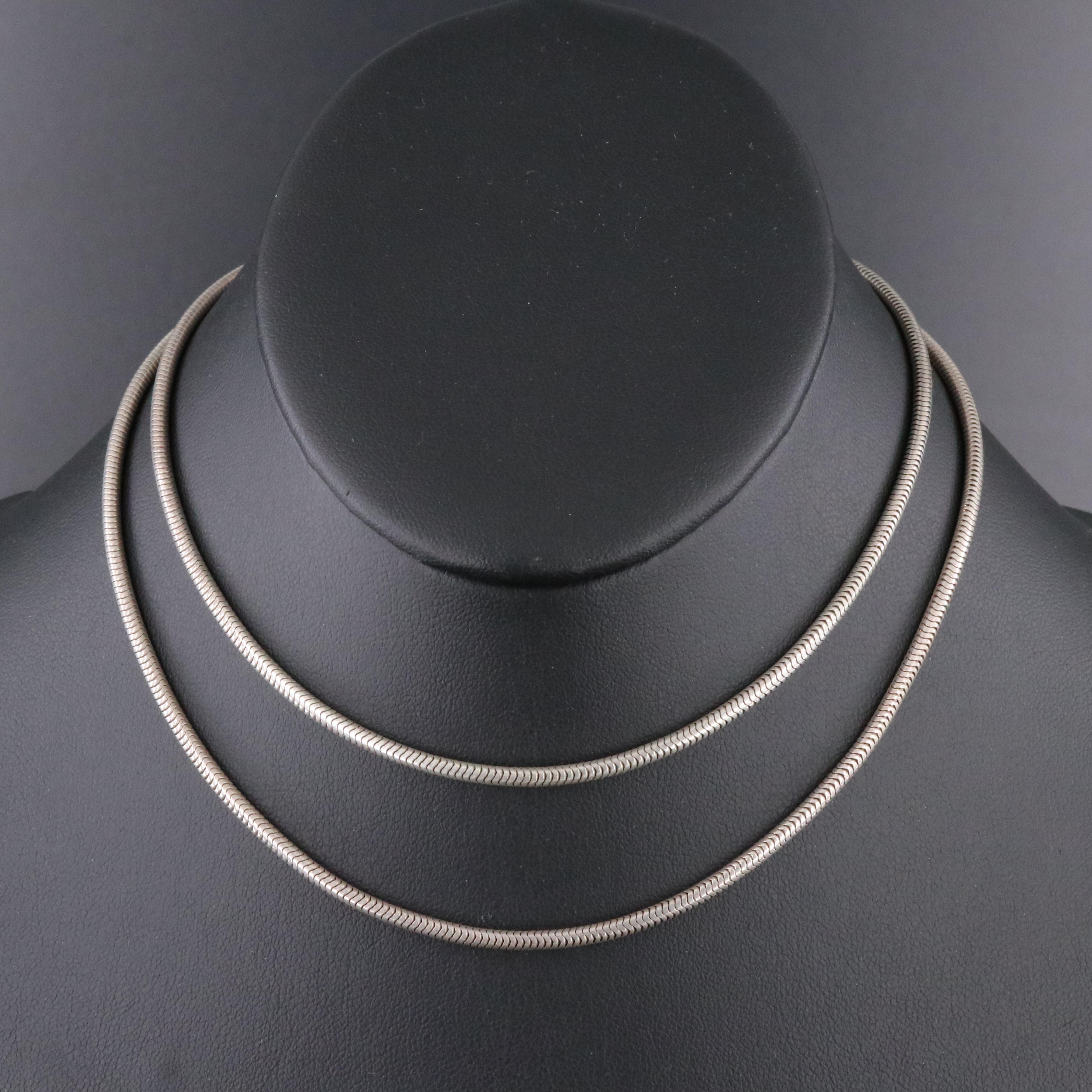 Tiffany & Co. Sterling Snake Chain Necklace