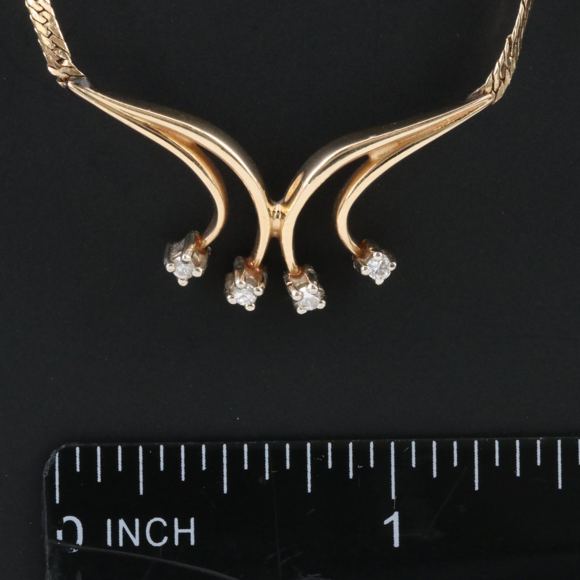 14K 0.10 CTW Diamond Necklace