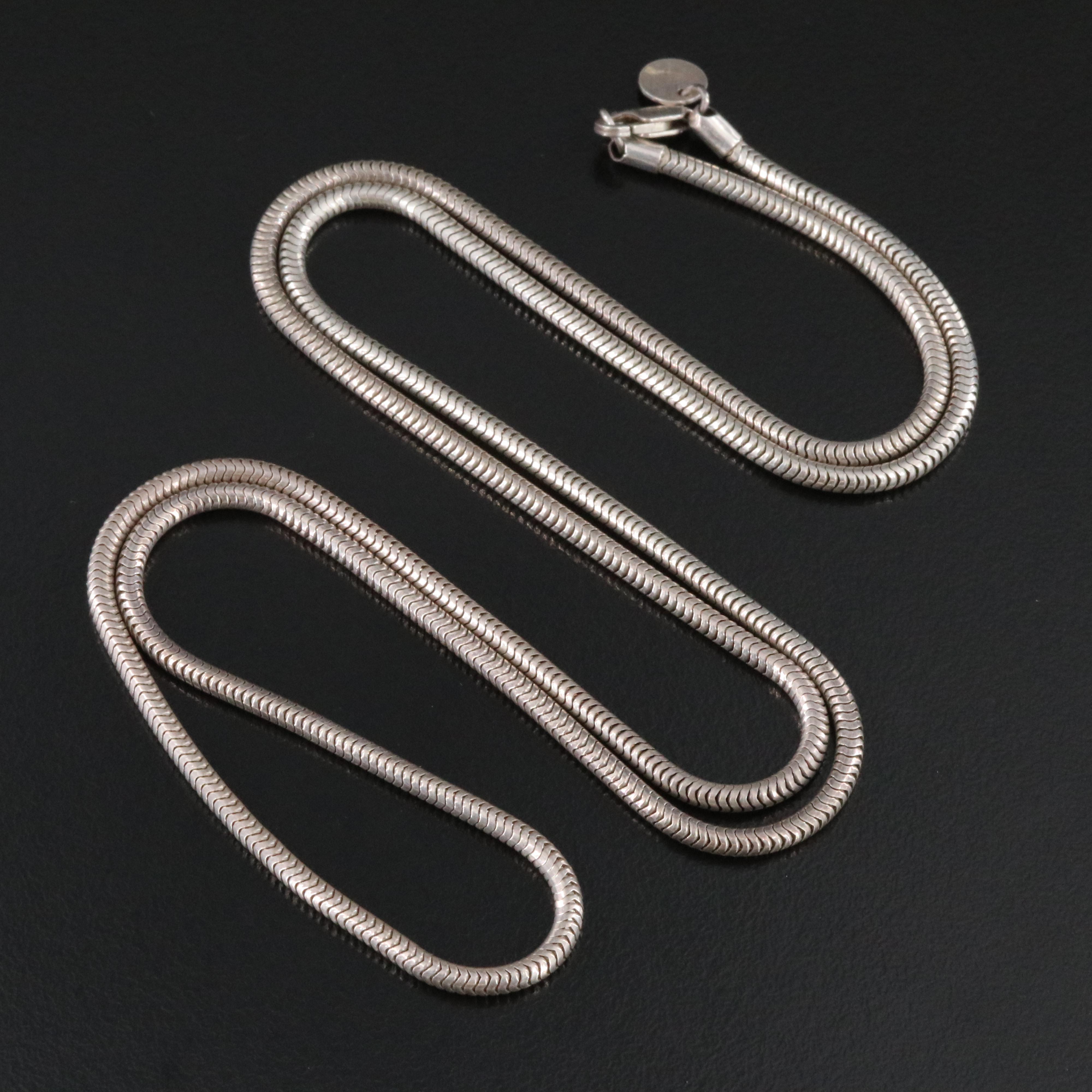 Tiffany & Co. Sterling Snake Chain Necklace