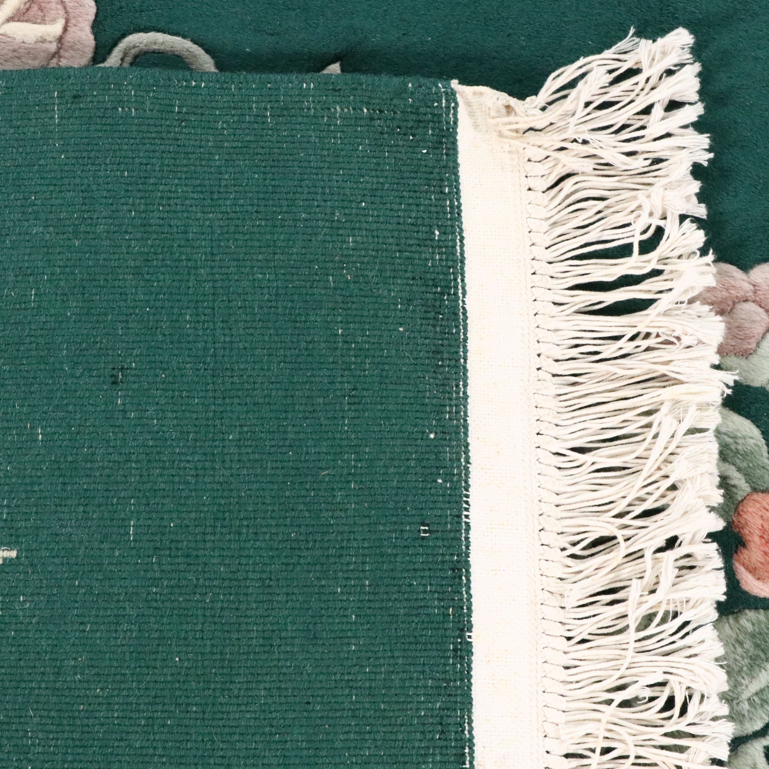 5'11 x 9'9 Hand-Knotted Pagoda Chinese Art Nichols Style Contemporary Area Rug