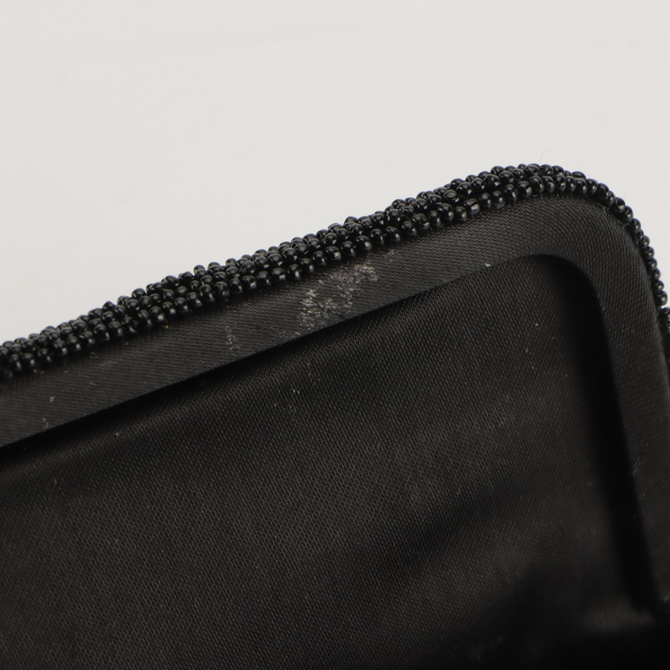 Multicolor Crochet Lace Poncho Top with Beaded Evening Purse