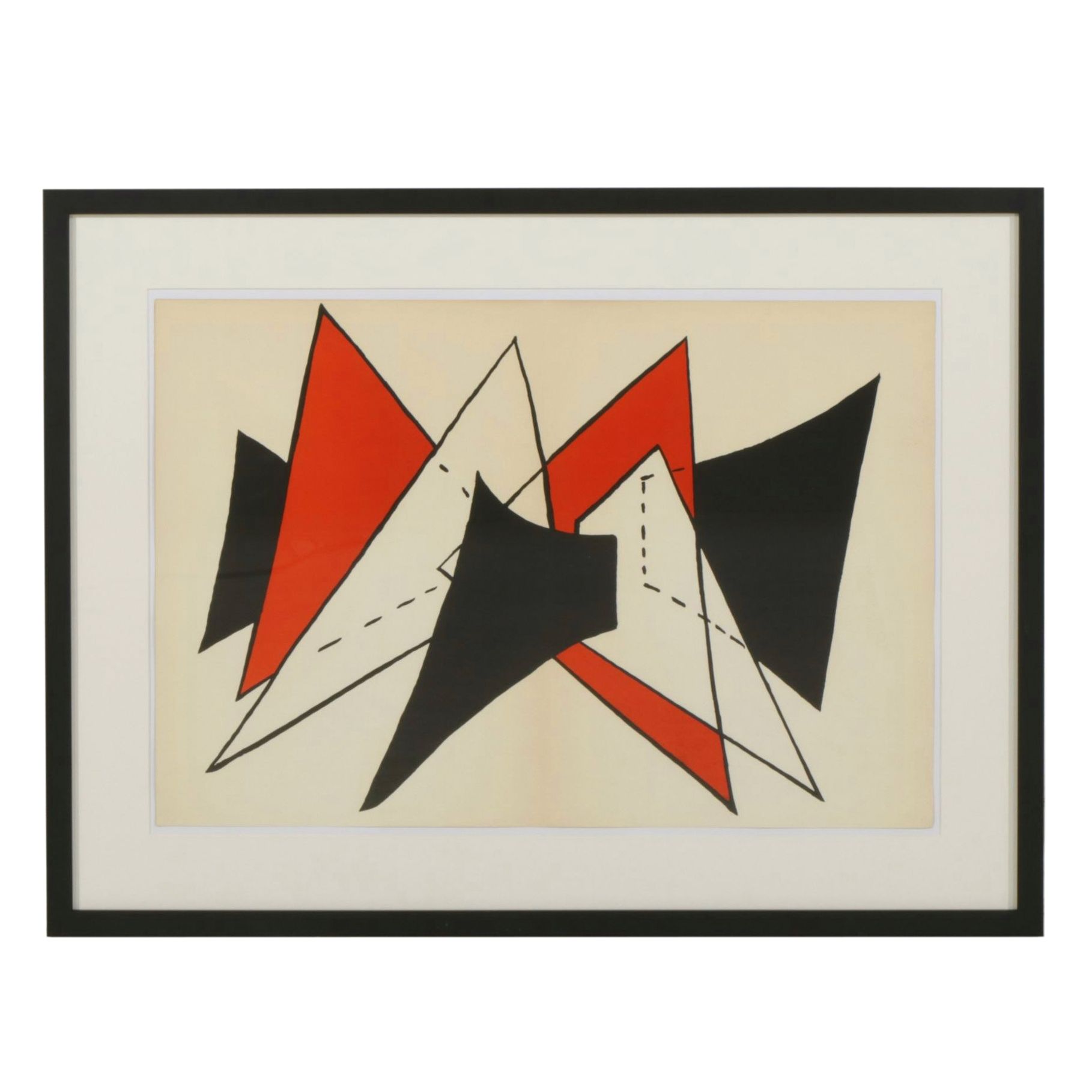 Alexander Calder Double-Page Color Lithograph for "Derrière le Miroir," 1963
