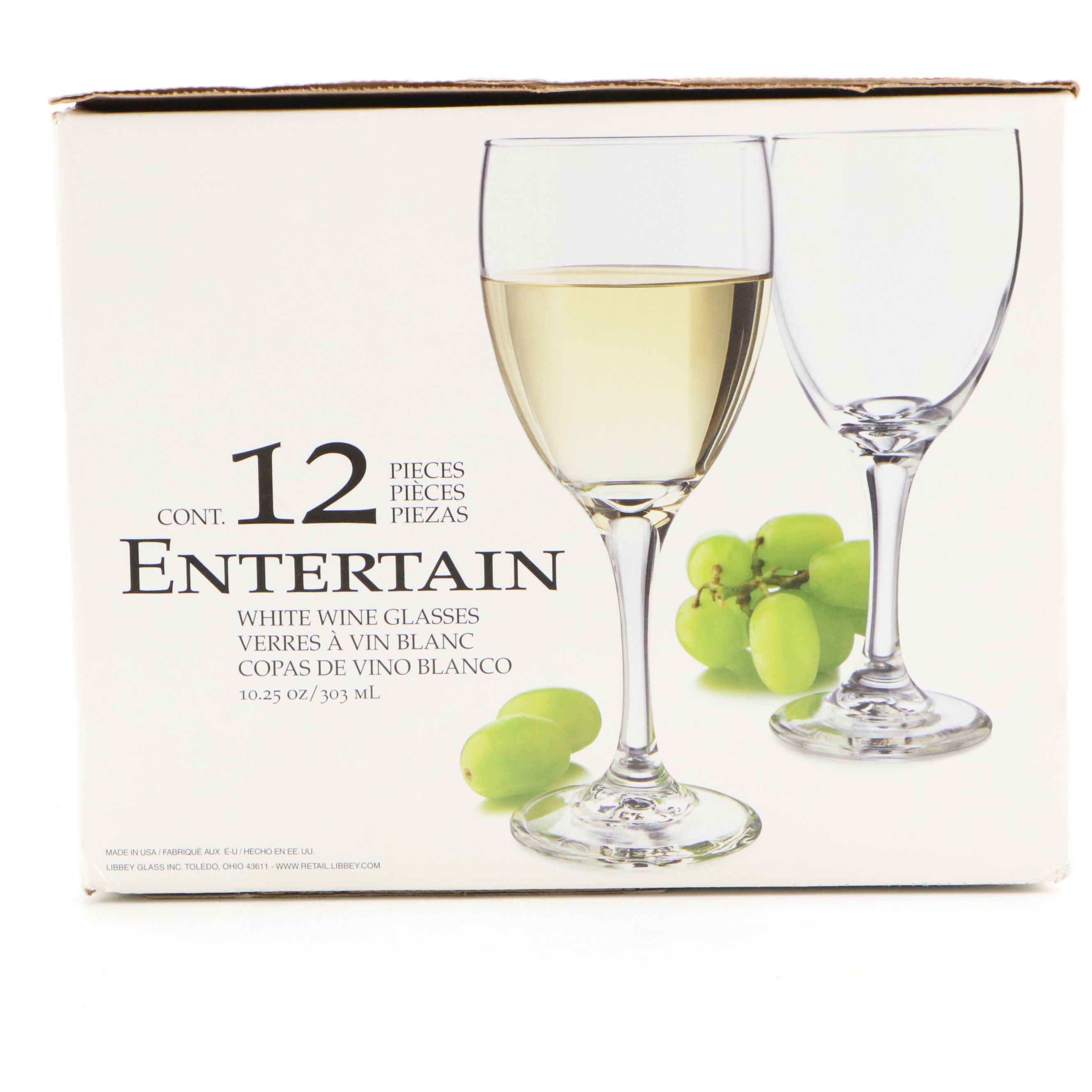 Libbey Glass White Wine Glasses