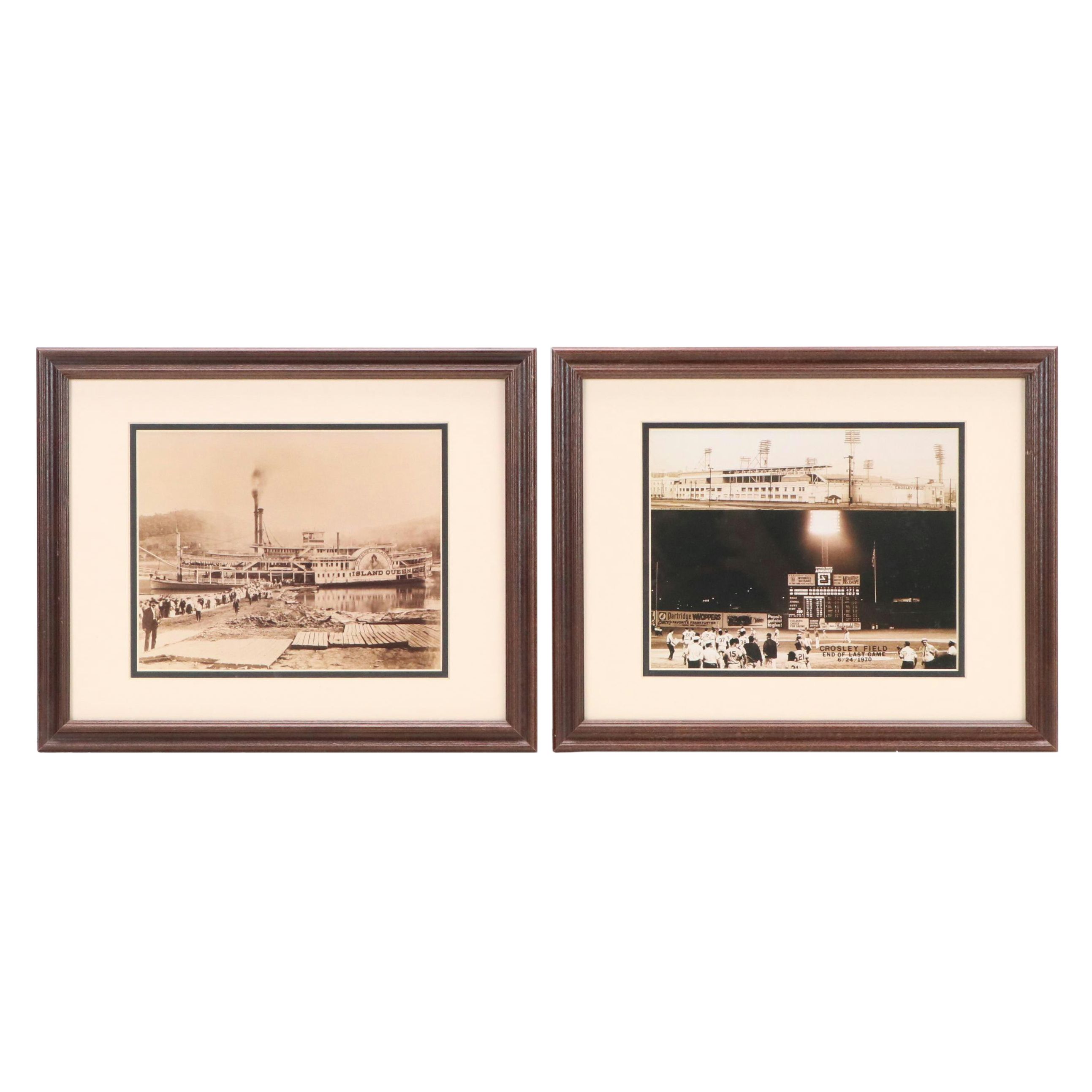 Two Sepia Photographs of Early Cincinnati Scenes, Circa 2010