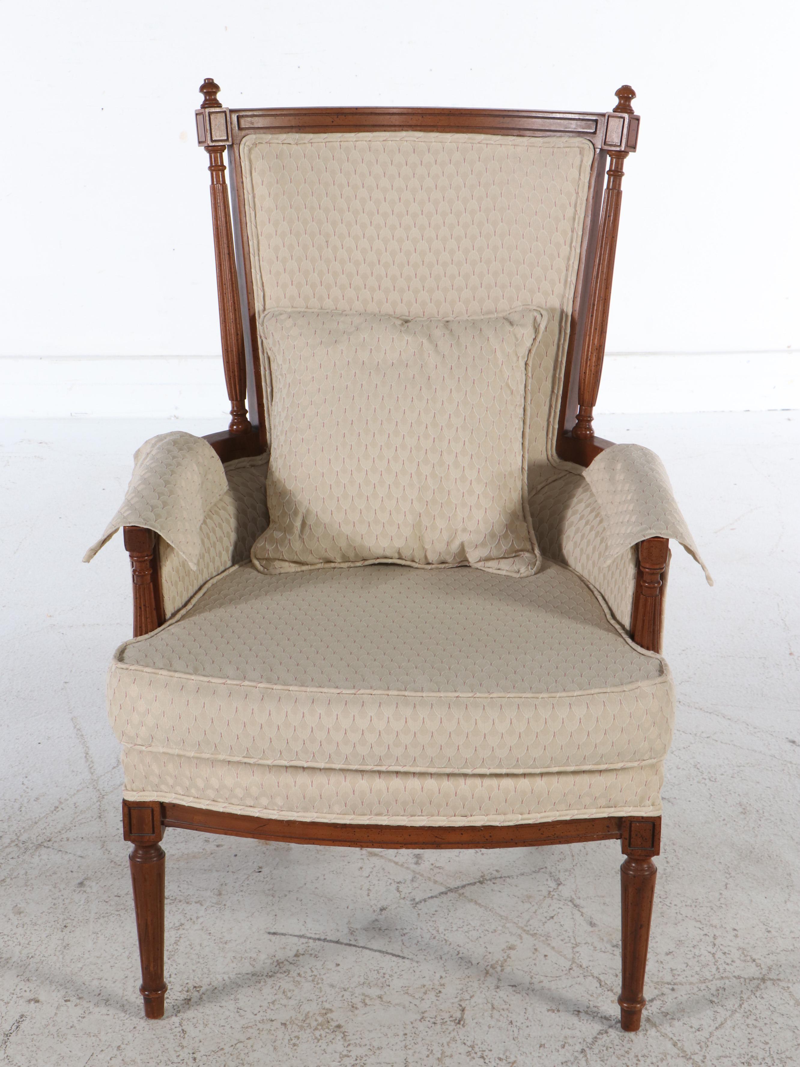 Louis XV Style Walnut Armchair, Mid to Late 20th Century