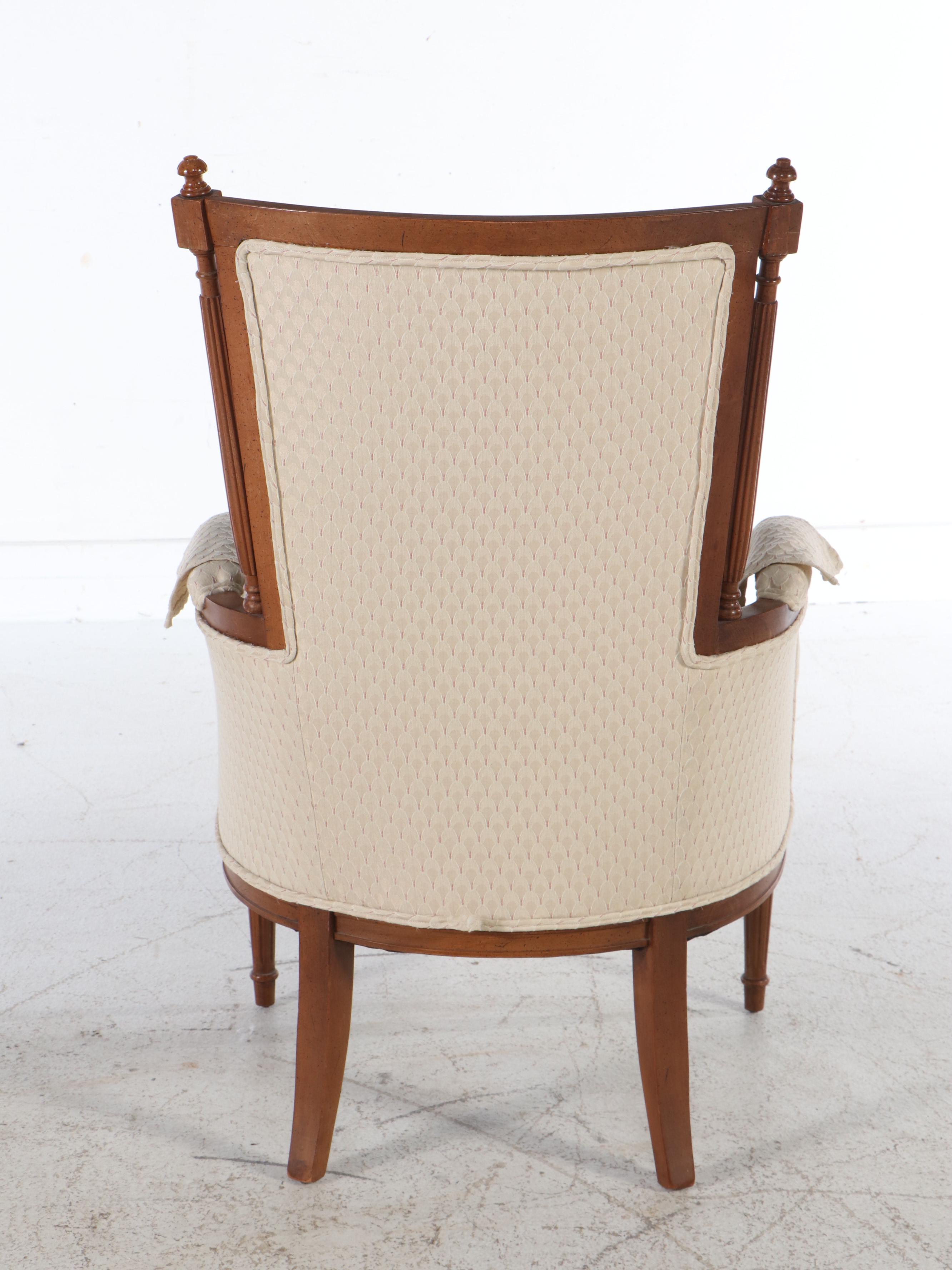 Louis XV Style Walnut Armchair, Mid to Late 20th Century