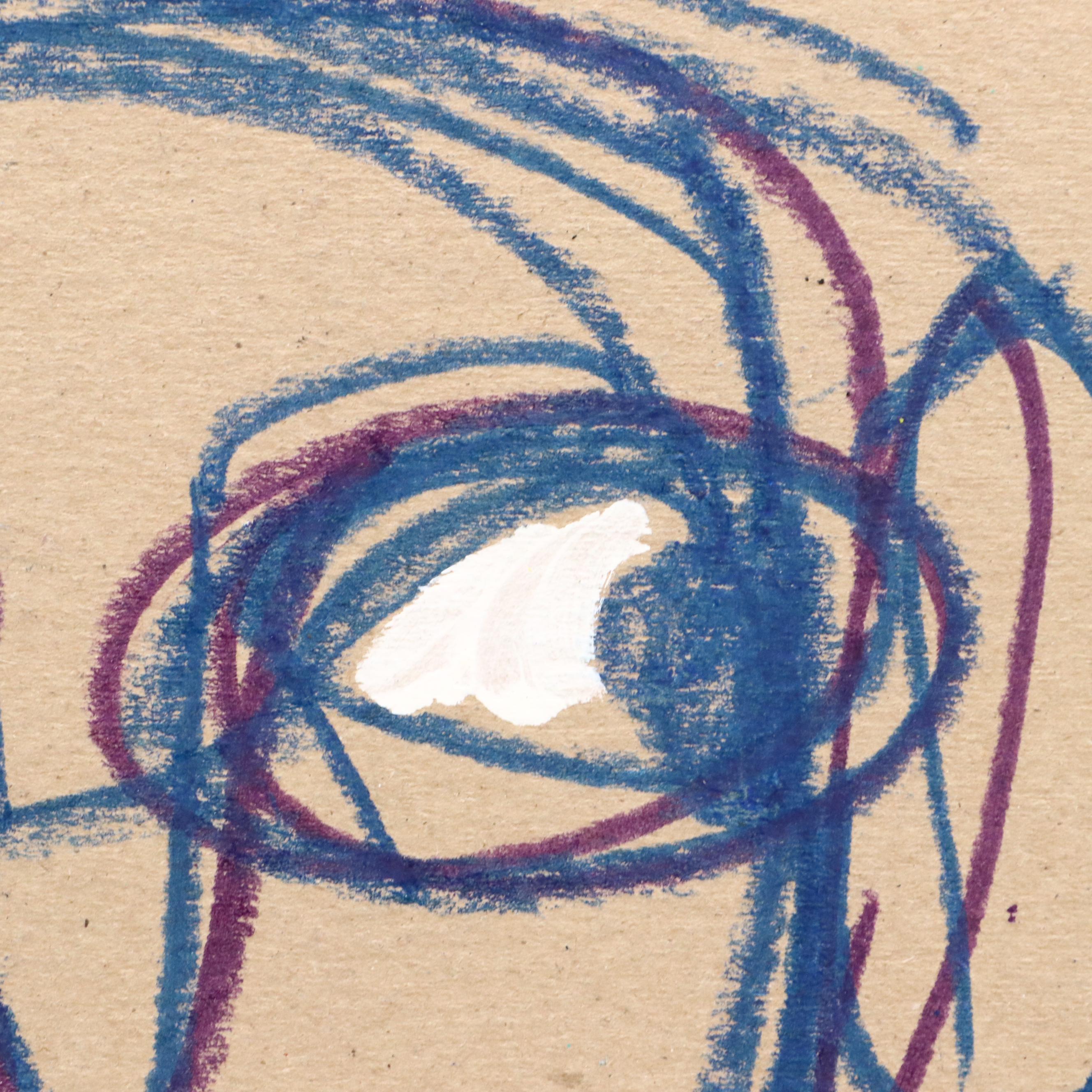 Abiola Idowu Modern Portrait Drawing "I Love you a great DEAL," 2023