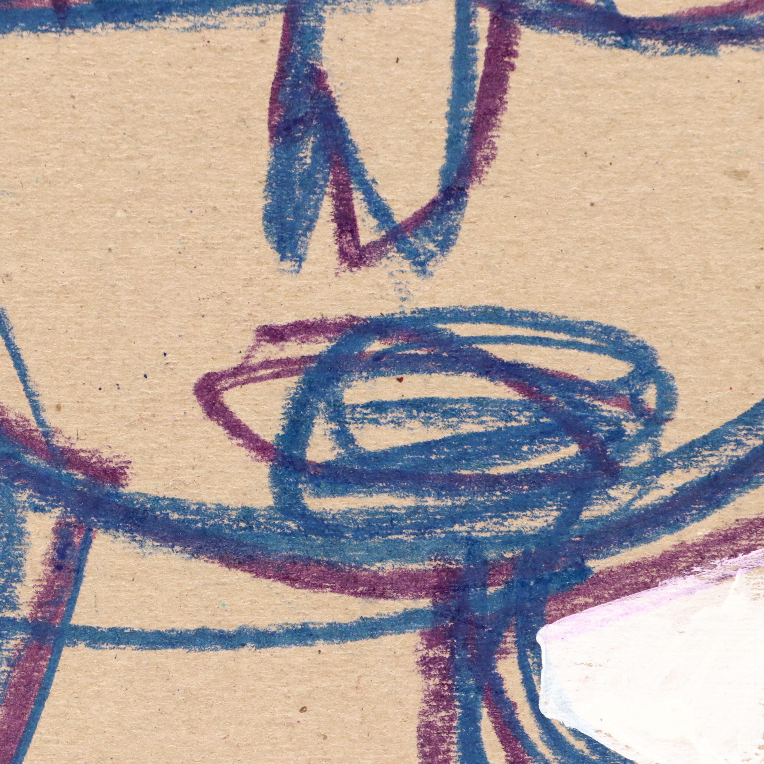 Abiola Idowu Modern Portrait Drawing "I Love you a great DEAL," 2023