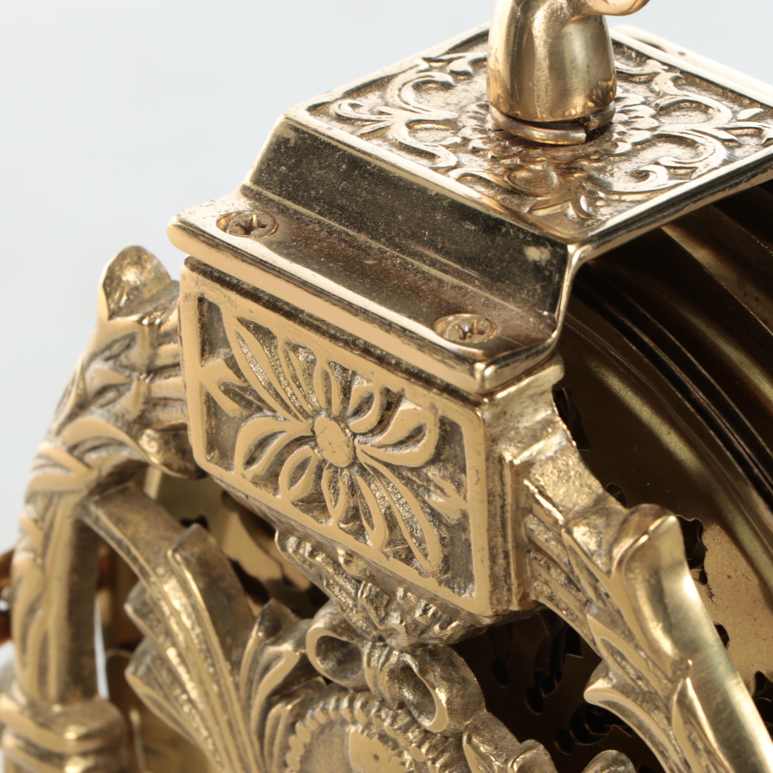 Victorian Empire Style Brass Peacock Fireplace Screen