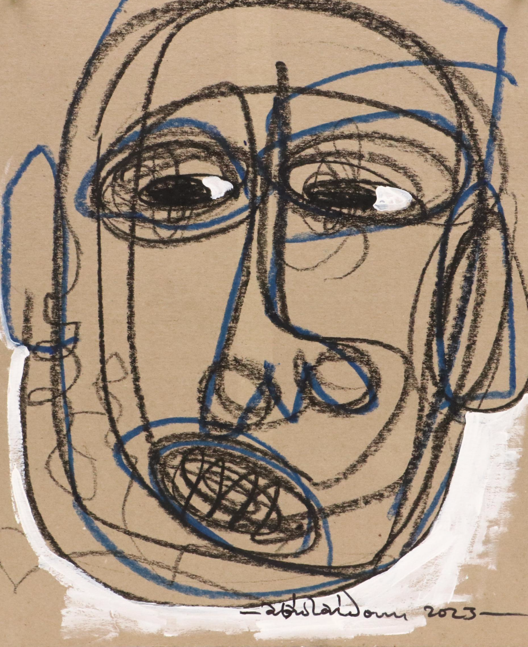 Abiola Idowu Stylized Drawing "My first Love," 2023