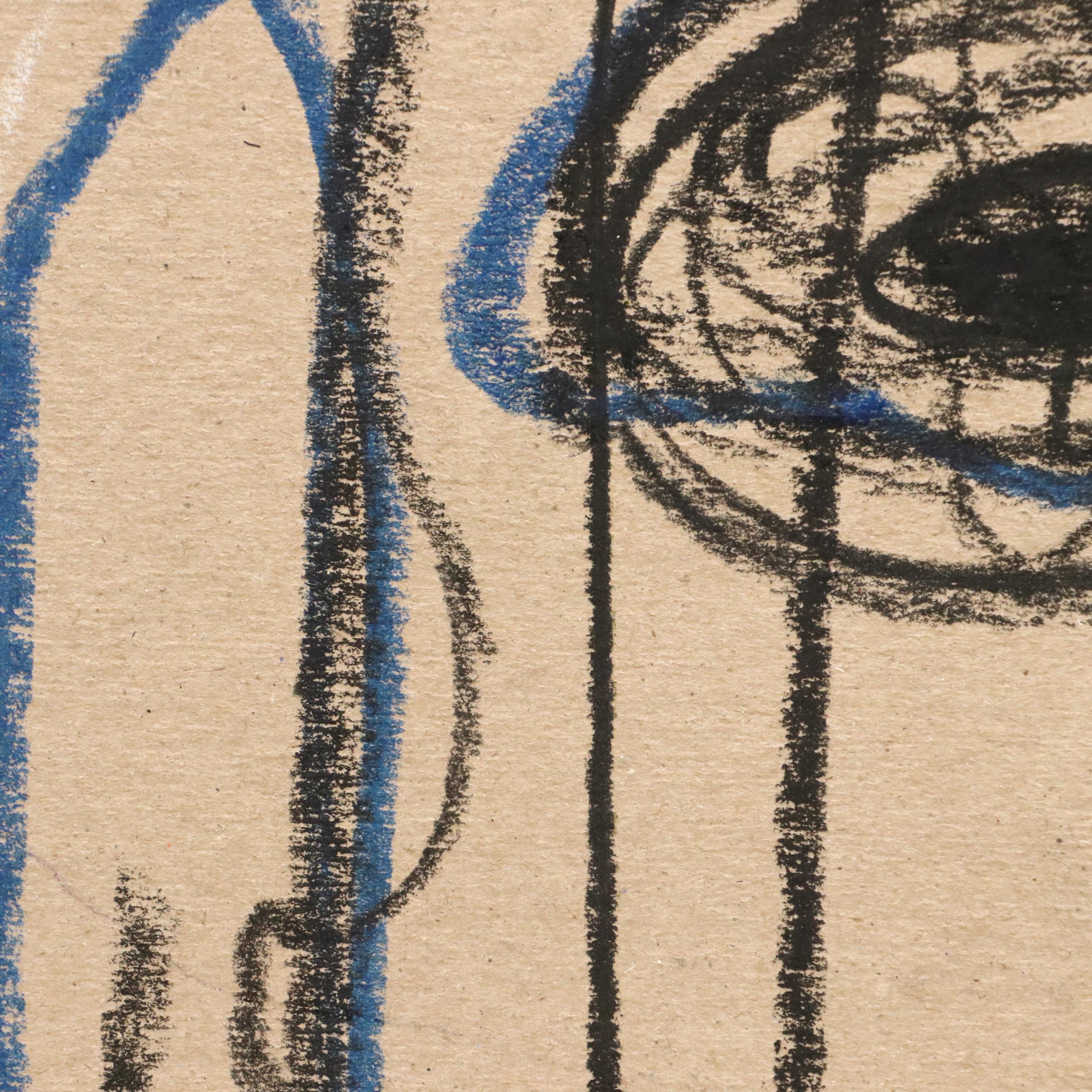 Abiola Idowu Stylized Drawing "My first Love," 2023