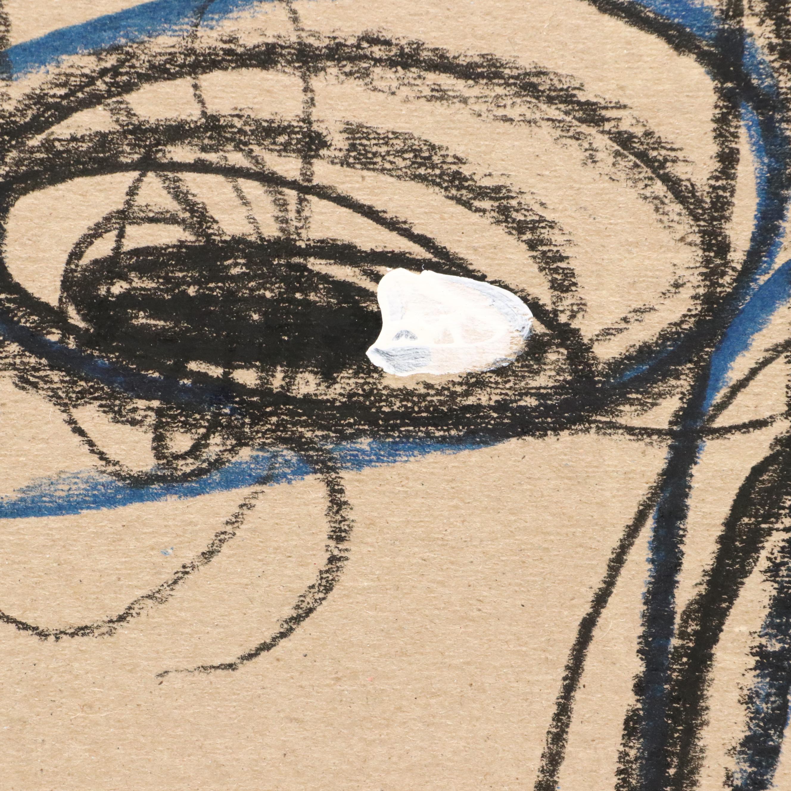 Abiola Idowu Stylized Drawing "My first Love," 2023