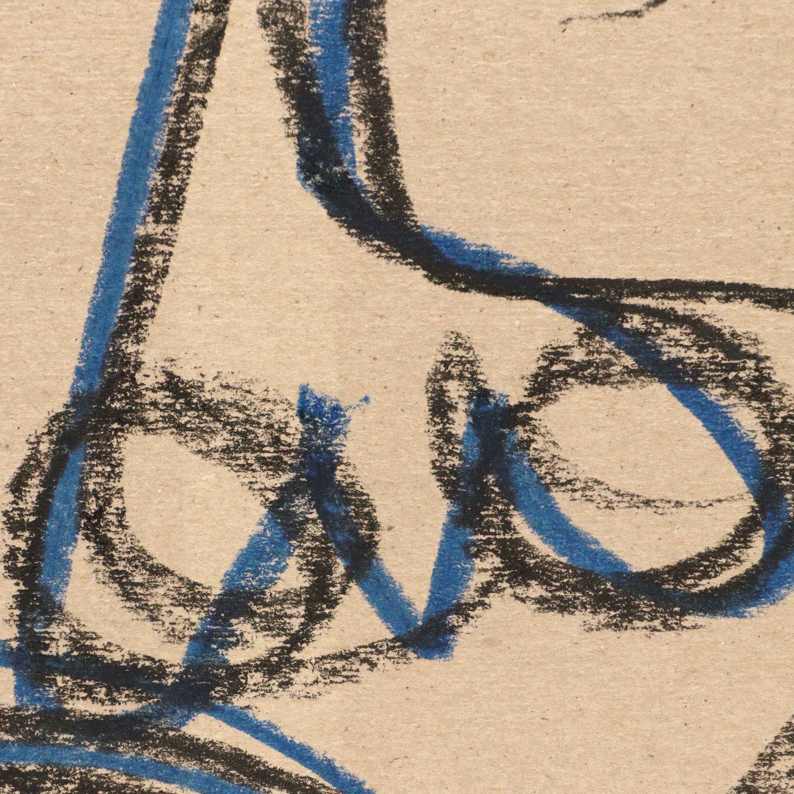 Abiola Idowu Stylized Drawing "My first Love," 2023