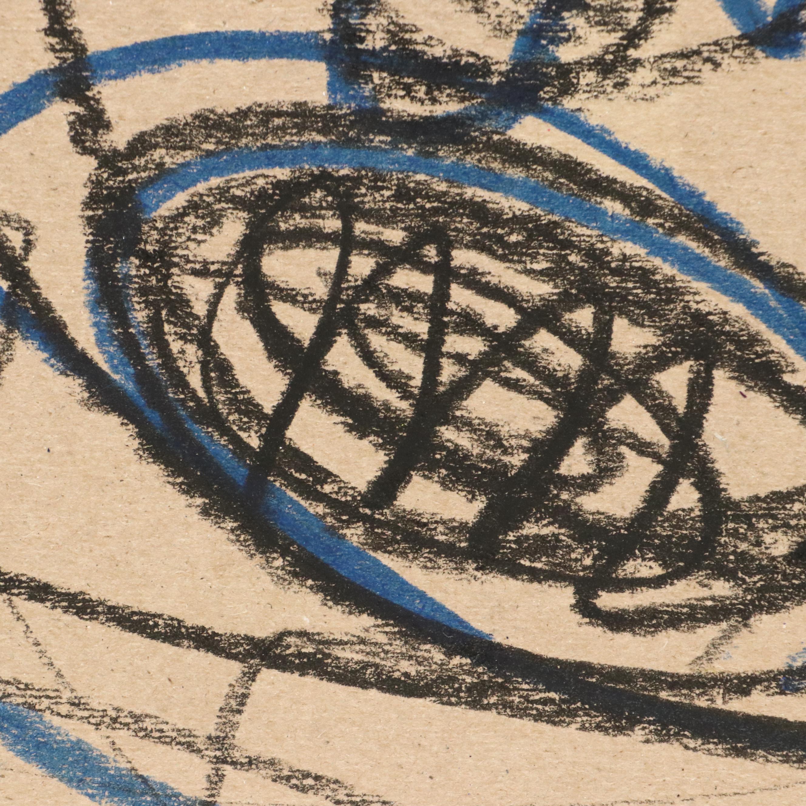 Abiola Idowu Stylized Drawing "My first Love," 2023