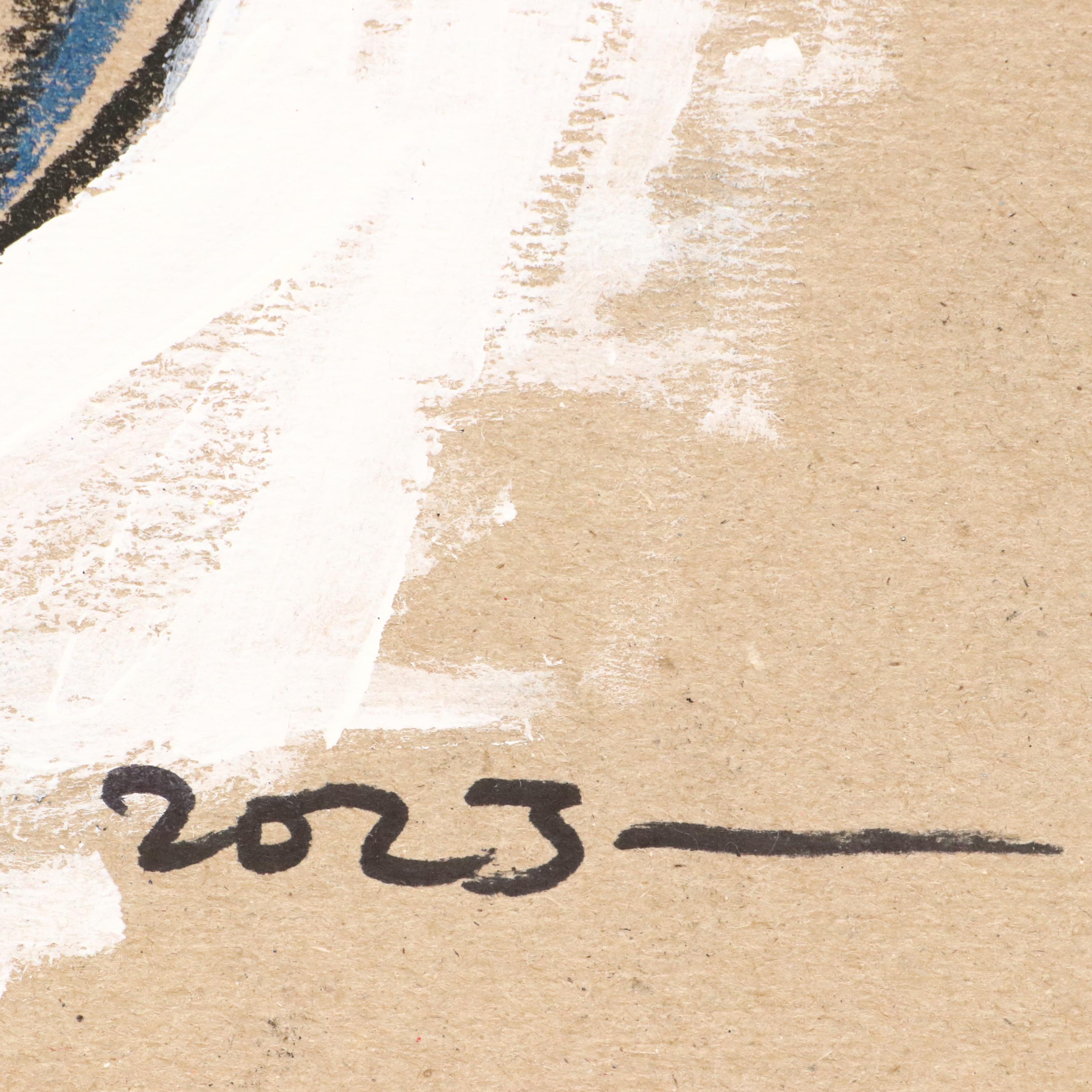 Abiola Idowu Stylized Drawing "My first Love," 2023