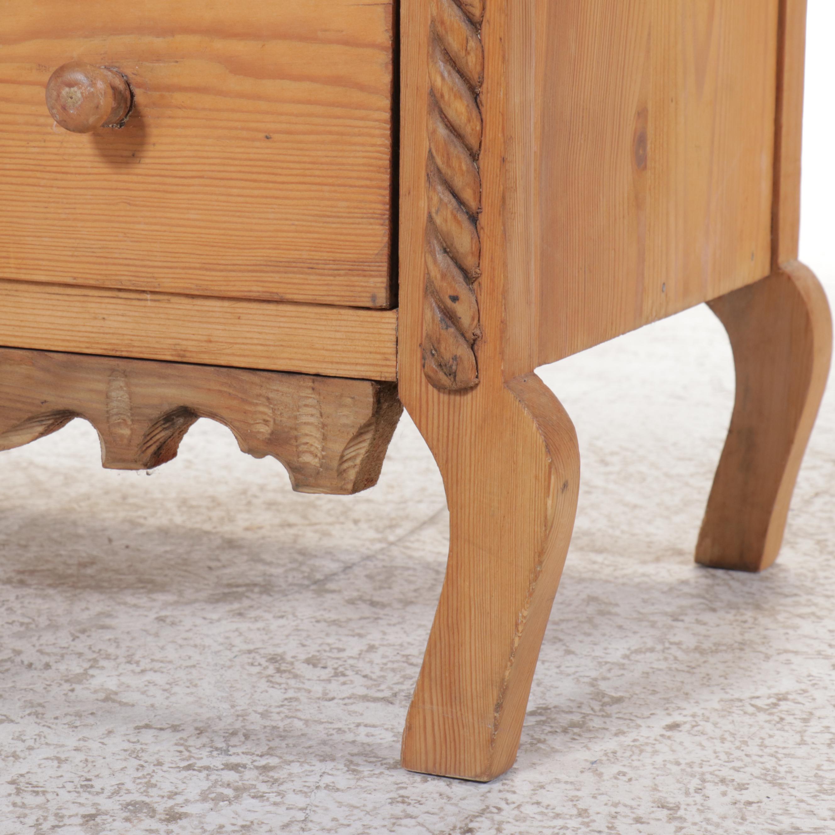 Continental European Style Pine Chest of Drawers