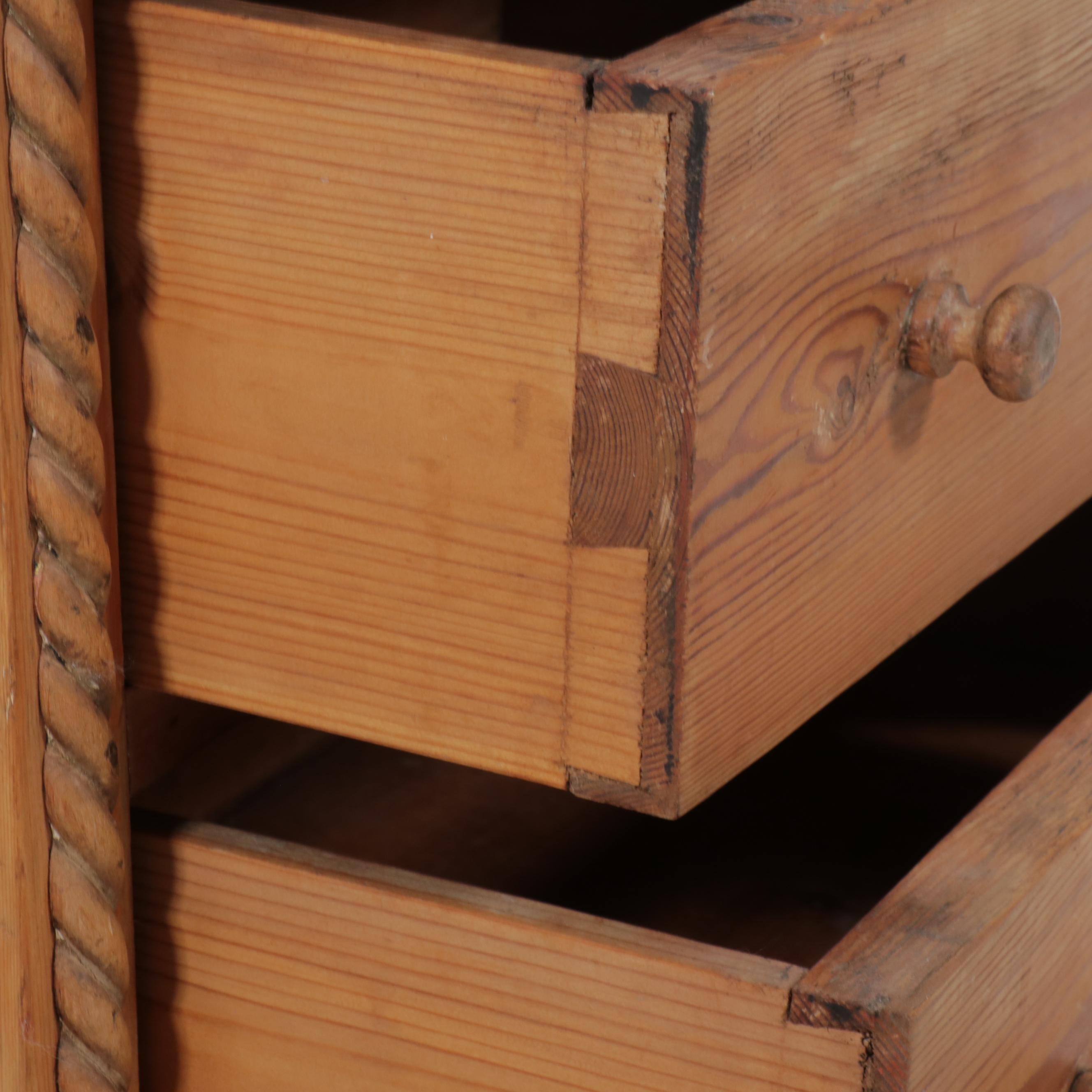 Continental European Style Pine Chest of Drawers