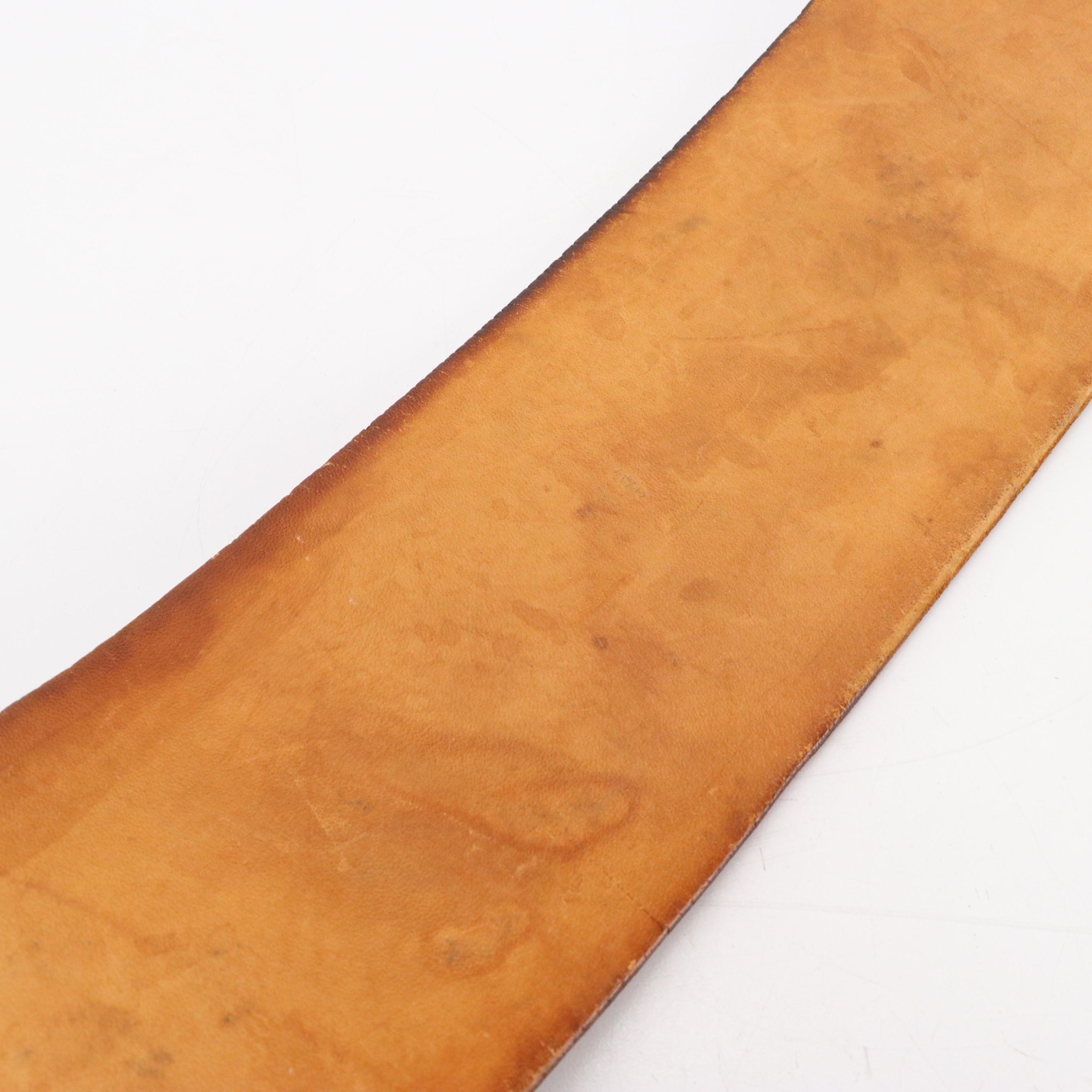 Powerlifting Belt in Vachetta Leather