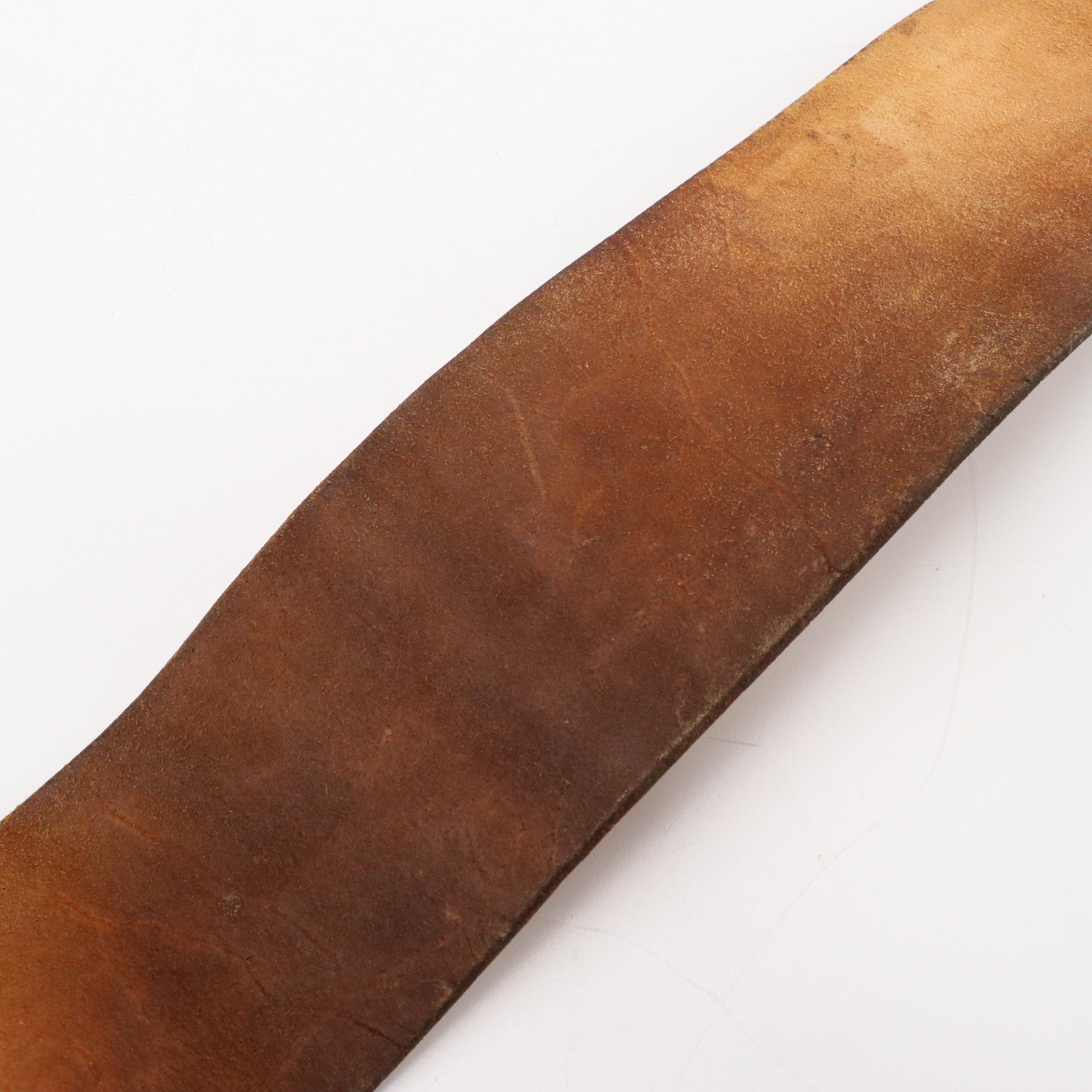 Powerlifting Belt in Vachetta Leather