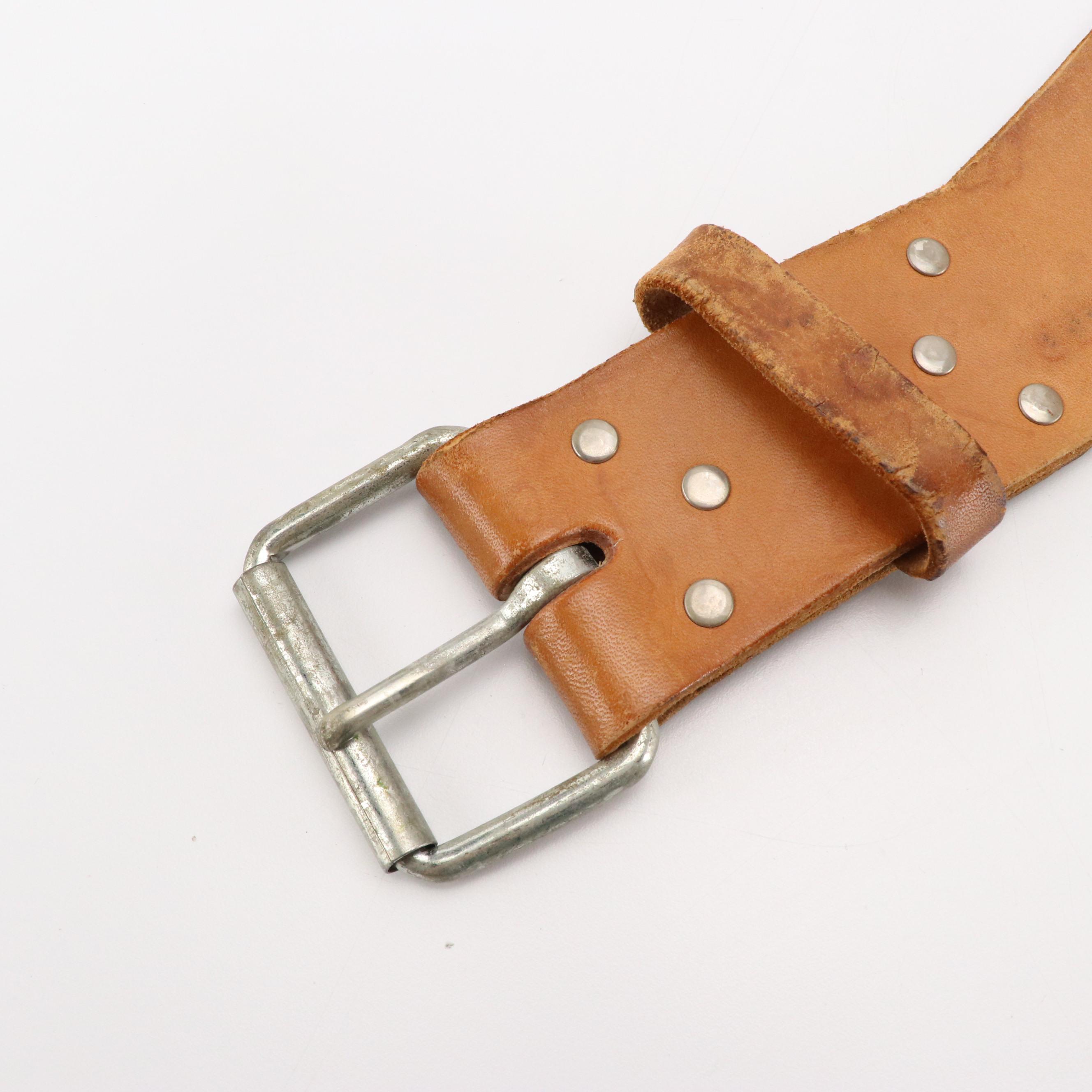 Powerlifting Belt in Vachetta Leather
