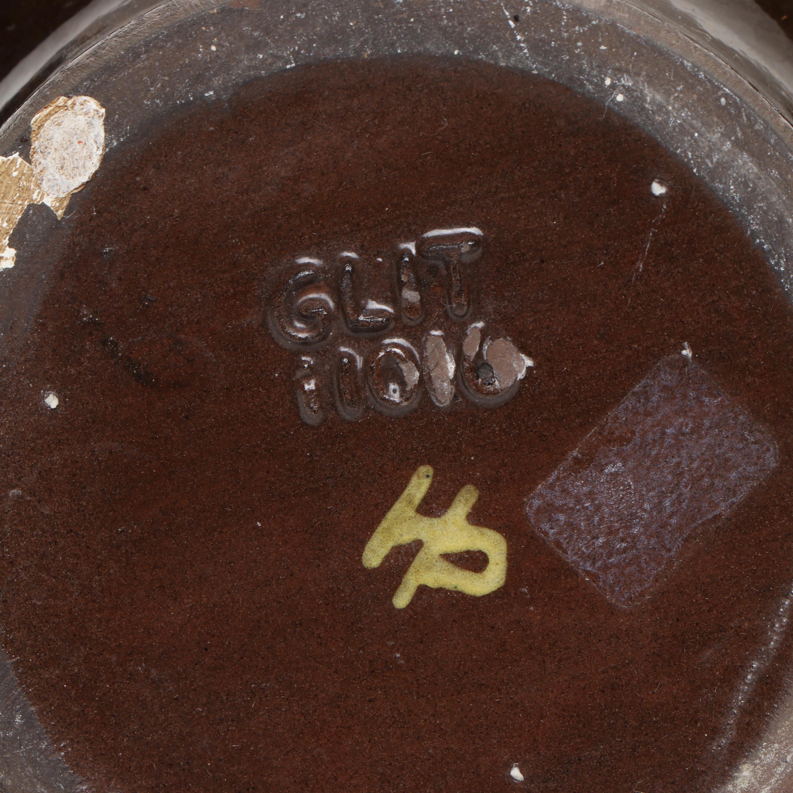 Artist Signed Ceramic Bowl with Art Pottery Vases