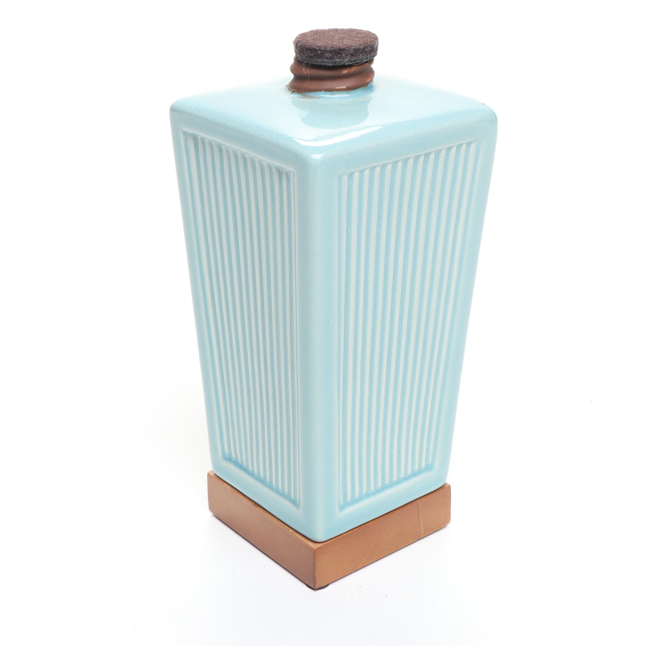 Artist Signed Ceramic Bowl with Art Pottery Vases