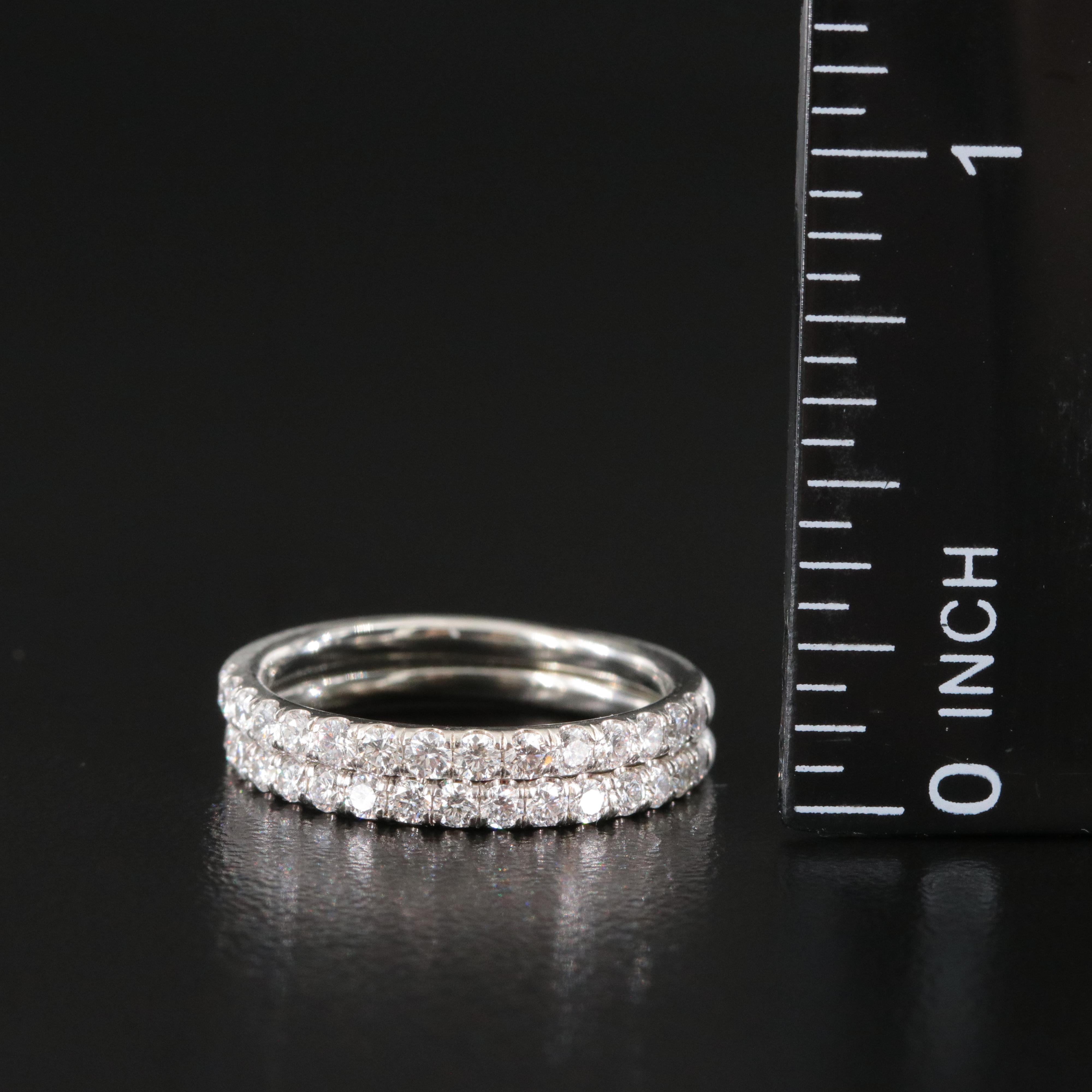 18K 0.78 CTW Diamond Bands