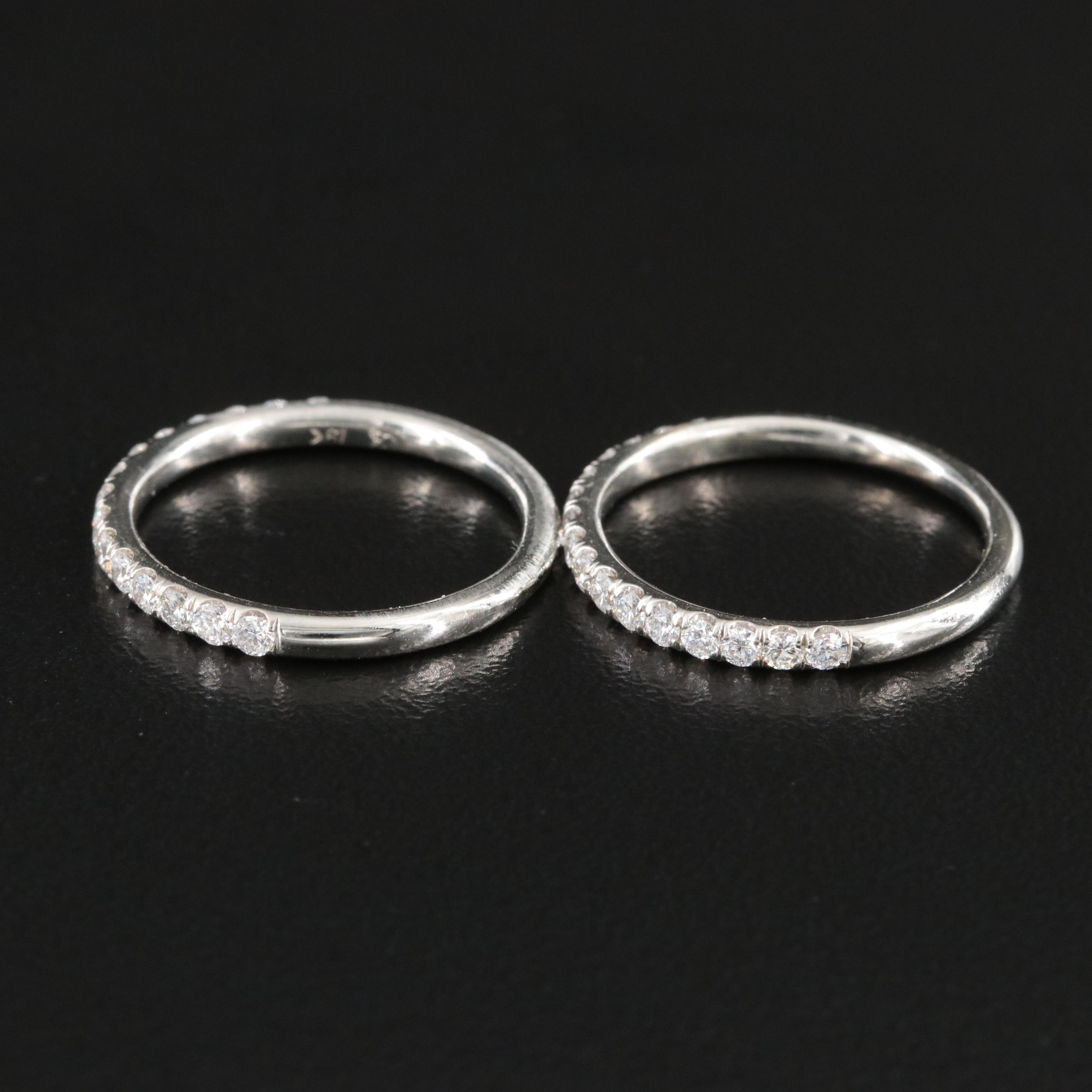 18K 0.78 CTW Diamond Bands