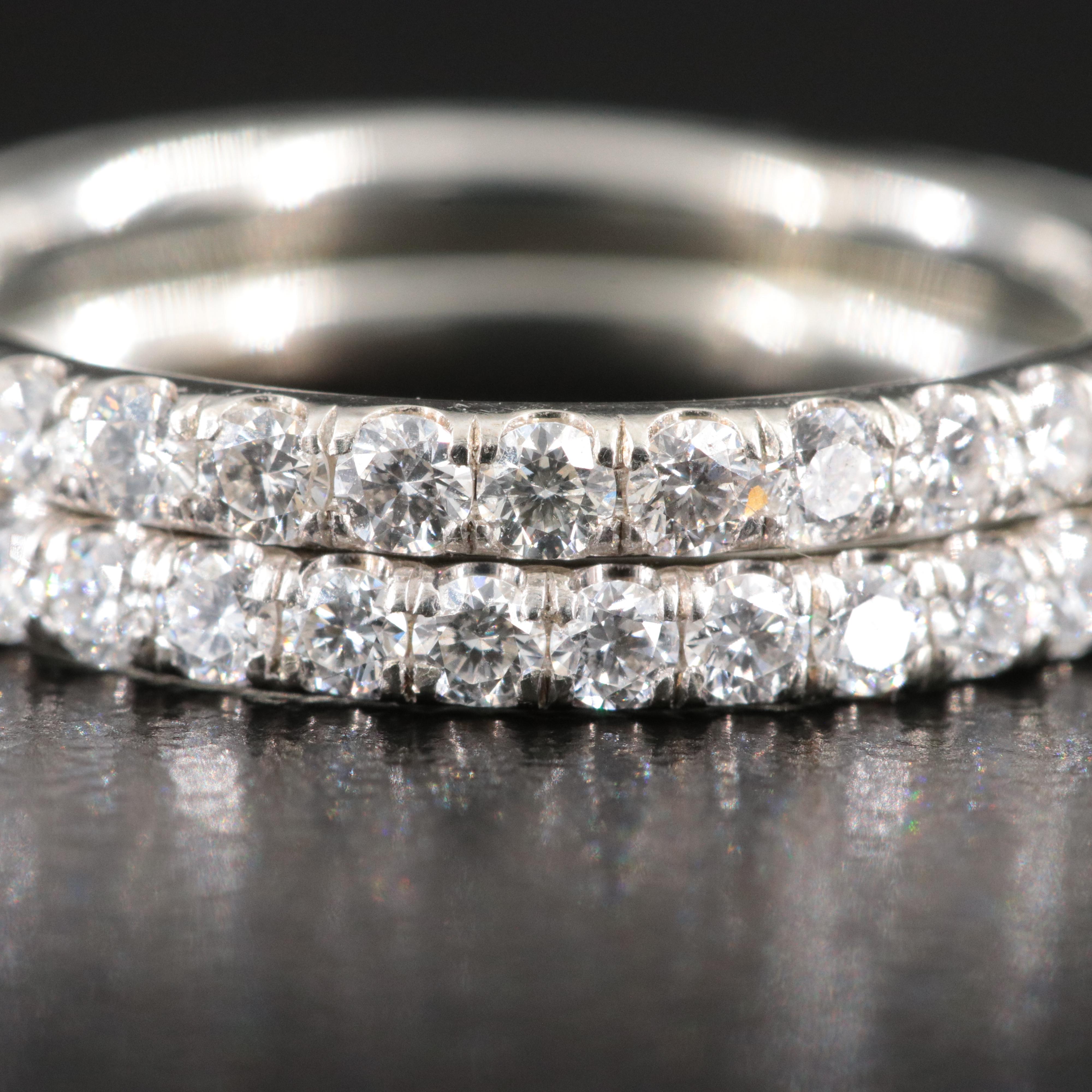 18K 0.78 CTW Diamond Bands