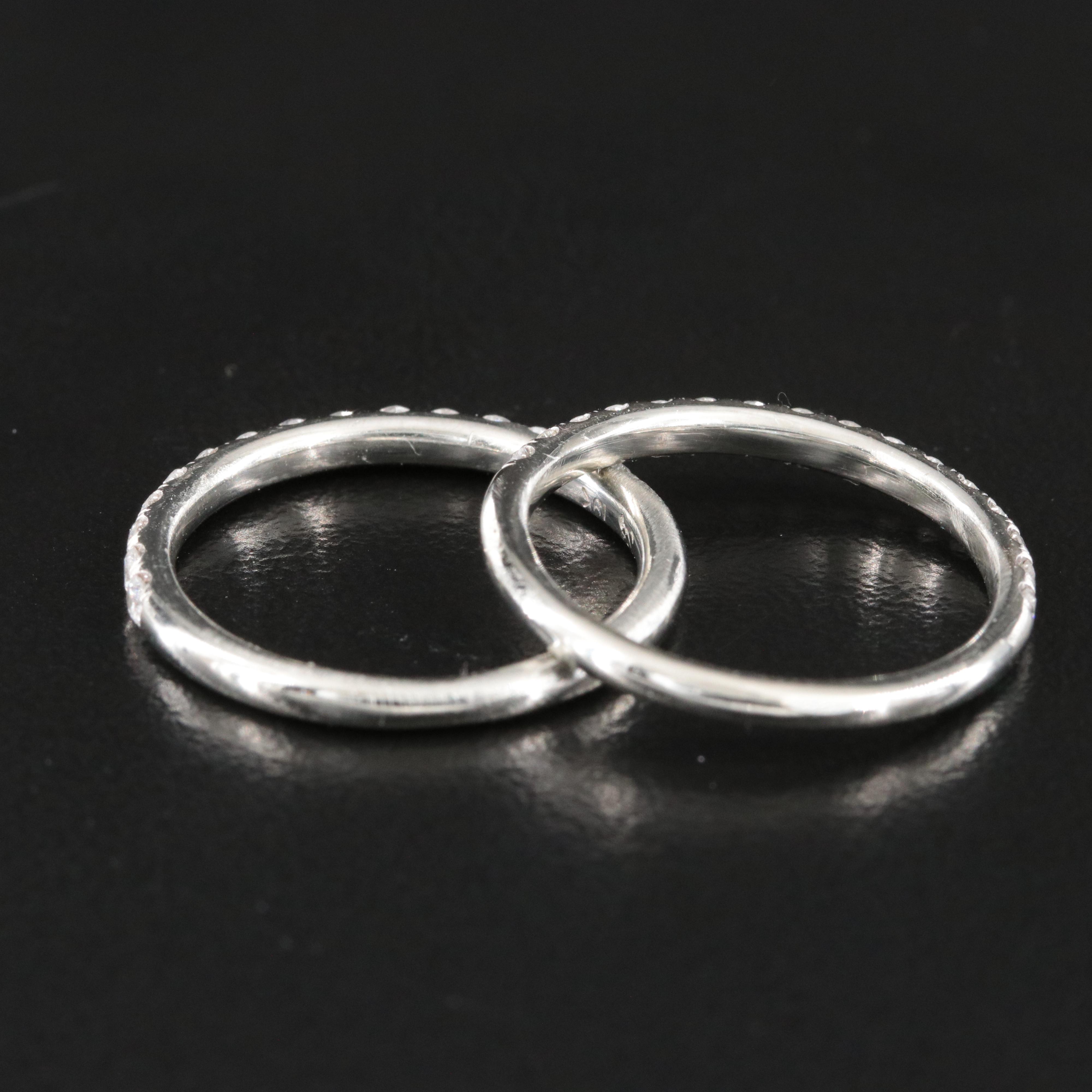 18K 0.78 CTW Diamond Bands