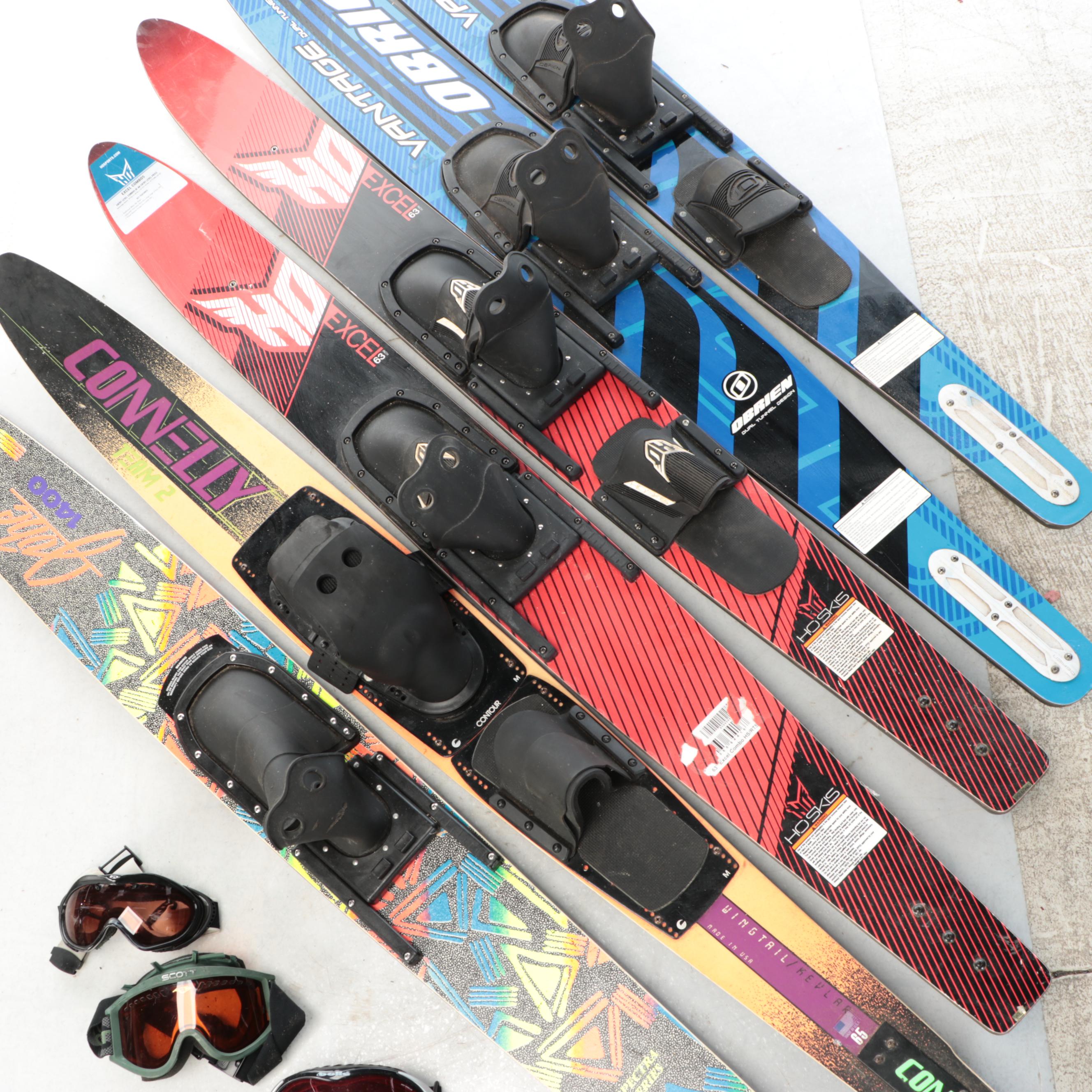 Scott & Bolle Goggles, Jobe 1400, Connelly, O'Brien and Excel Skis