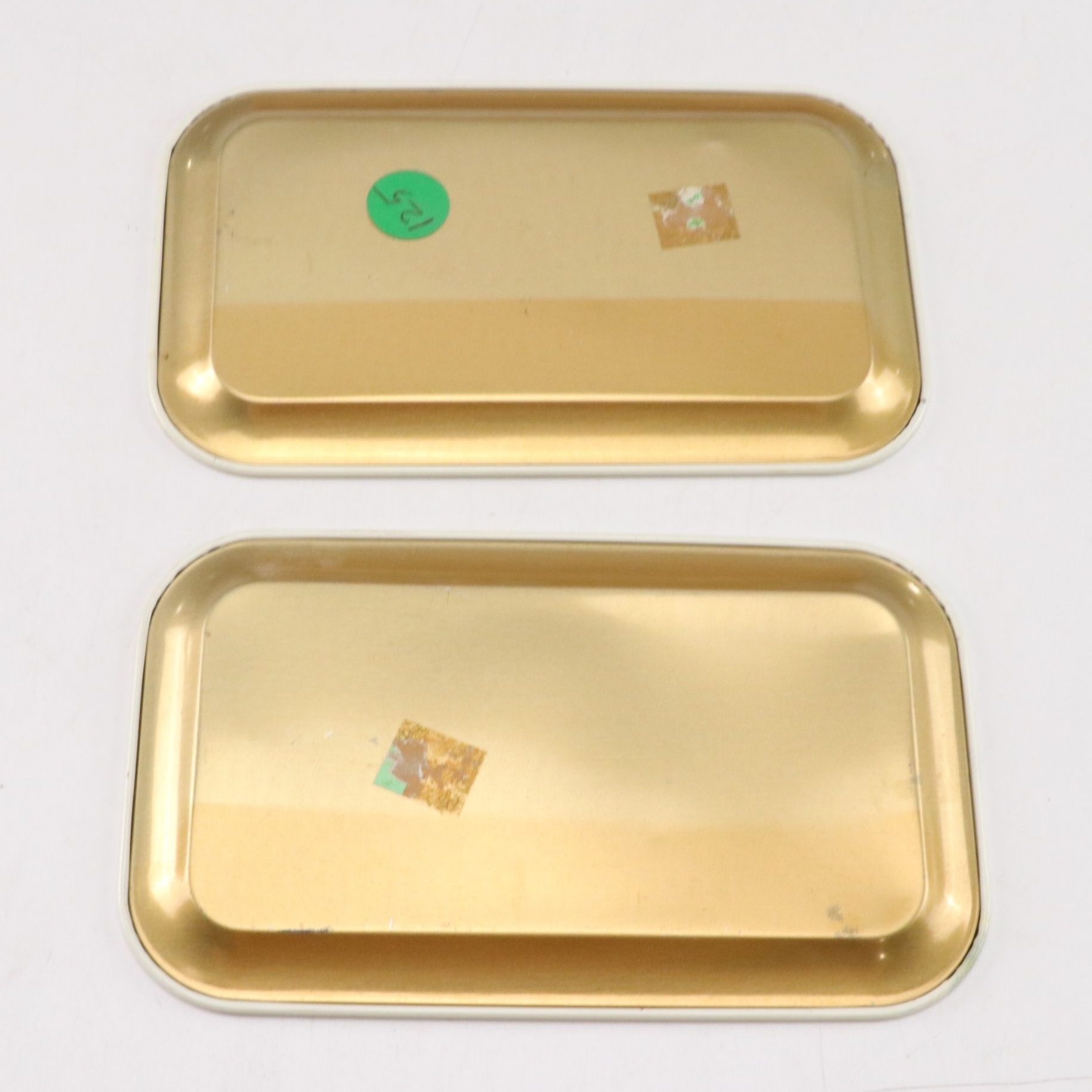 Wooden Box with Printed Estate Image , French Tin Litho Trays, and  Other Decor