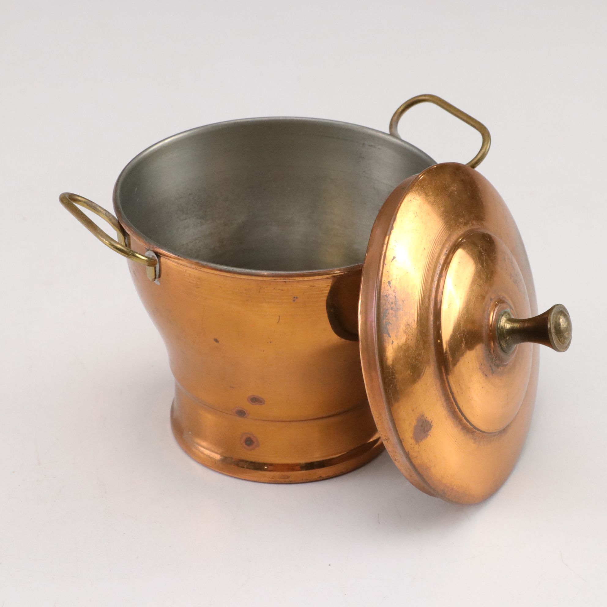 Wooden Box with Printed Estate Image , French Tin Litho Trays, and  Other Decor