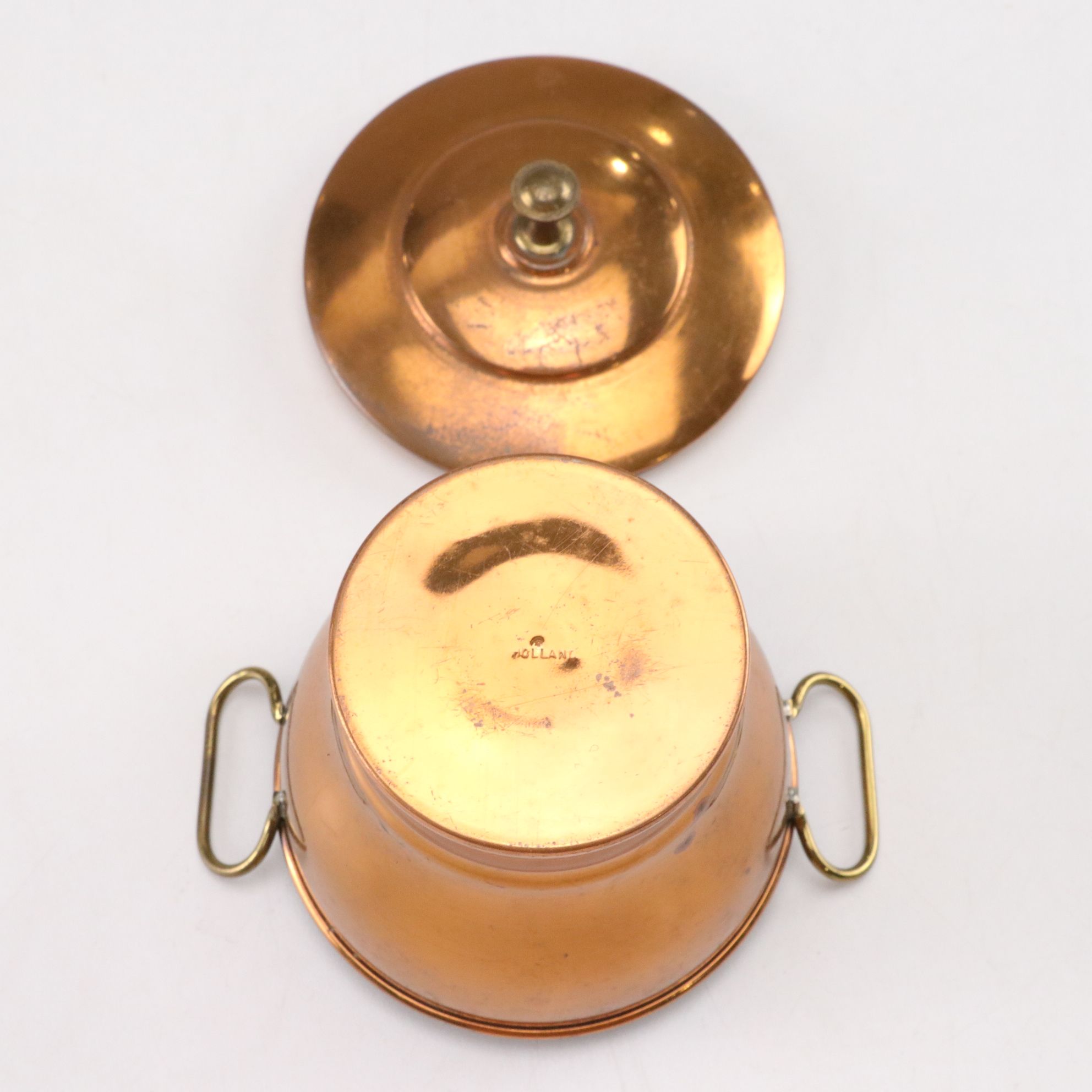 Wooden Box with Printed Estate Image , French Tin Litho Trays, and  Other Decor