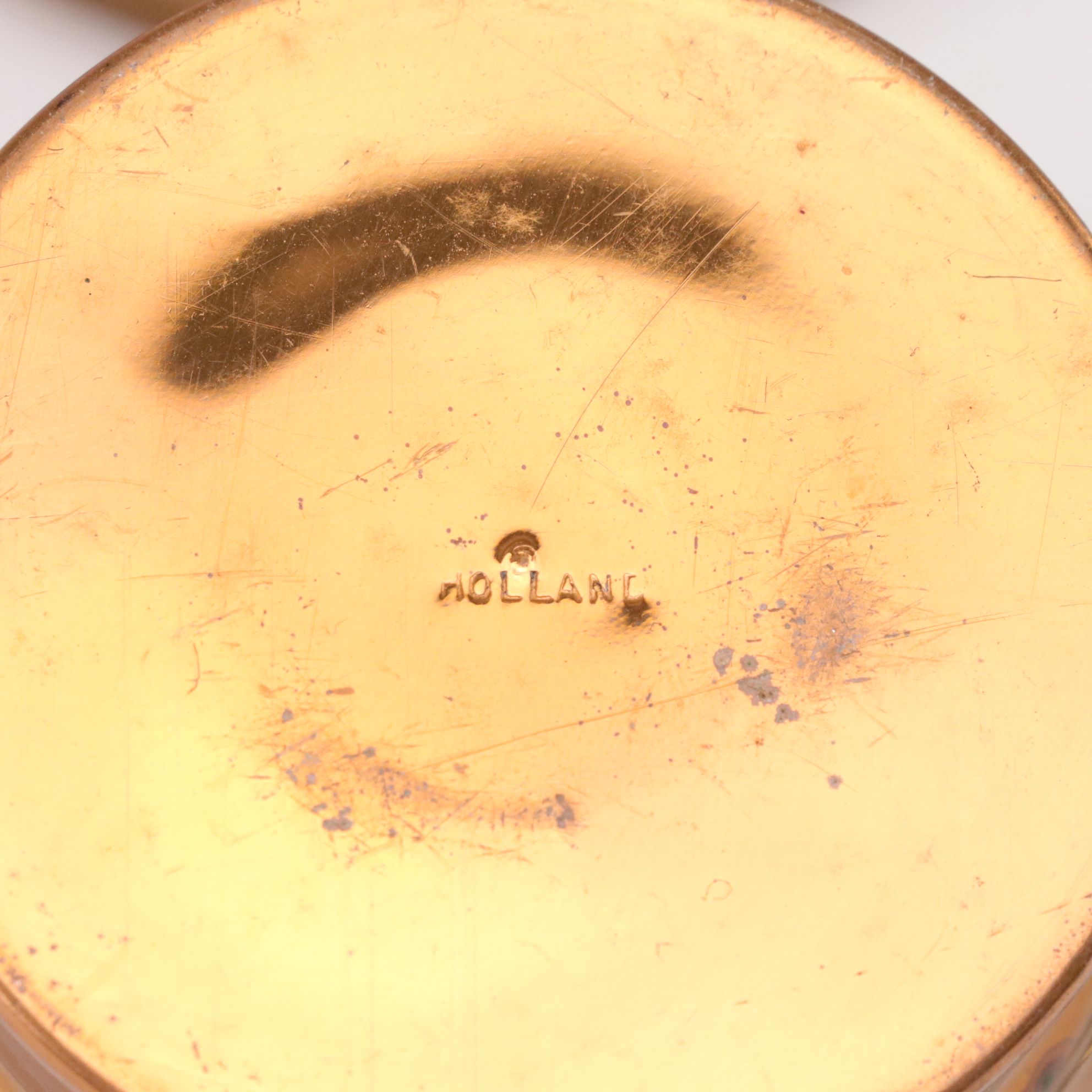 Wooden Box with Printed Estate Image , French Tin Litho Trays, and  Other Decor