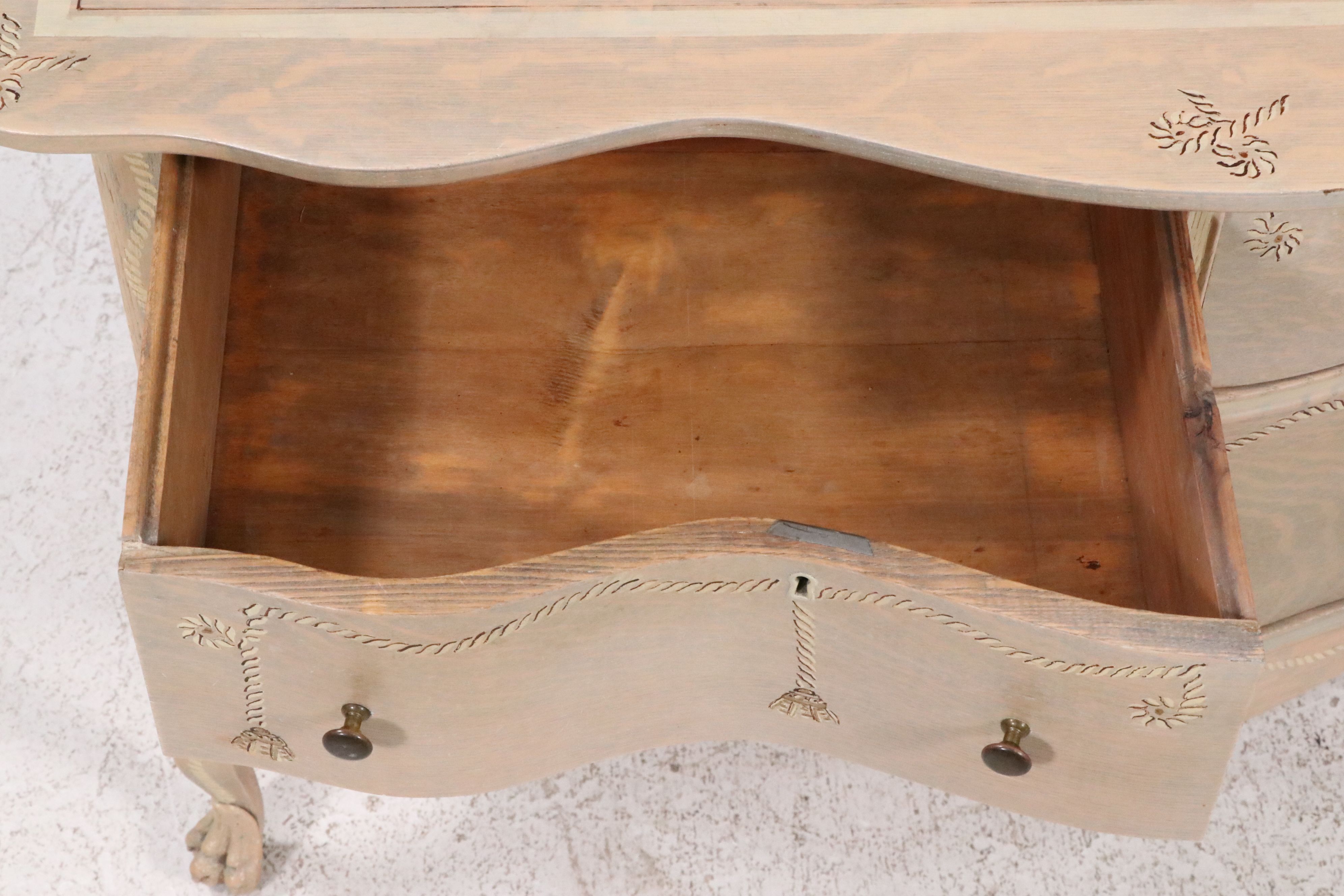 French Provincial Style Painted Wood Chest, 20th-21st Century