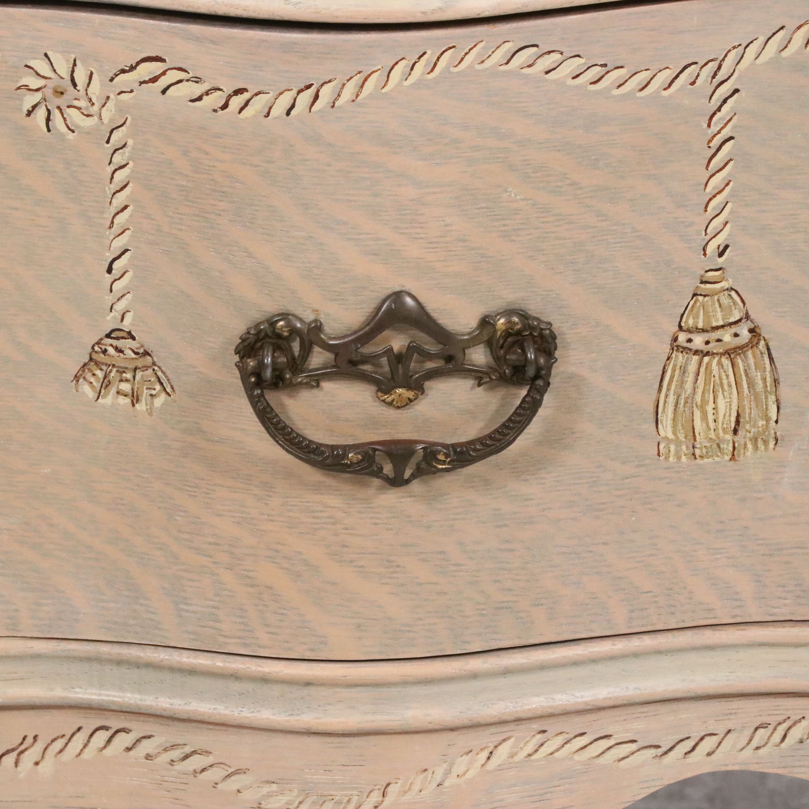 French Provincial Style Painted Wood Chest, 20th-21st Century