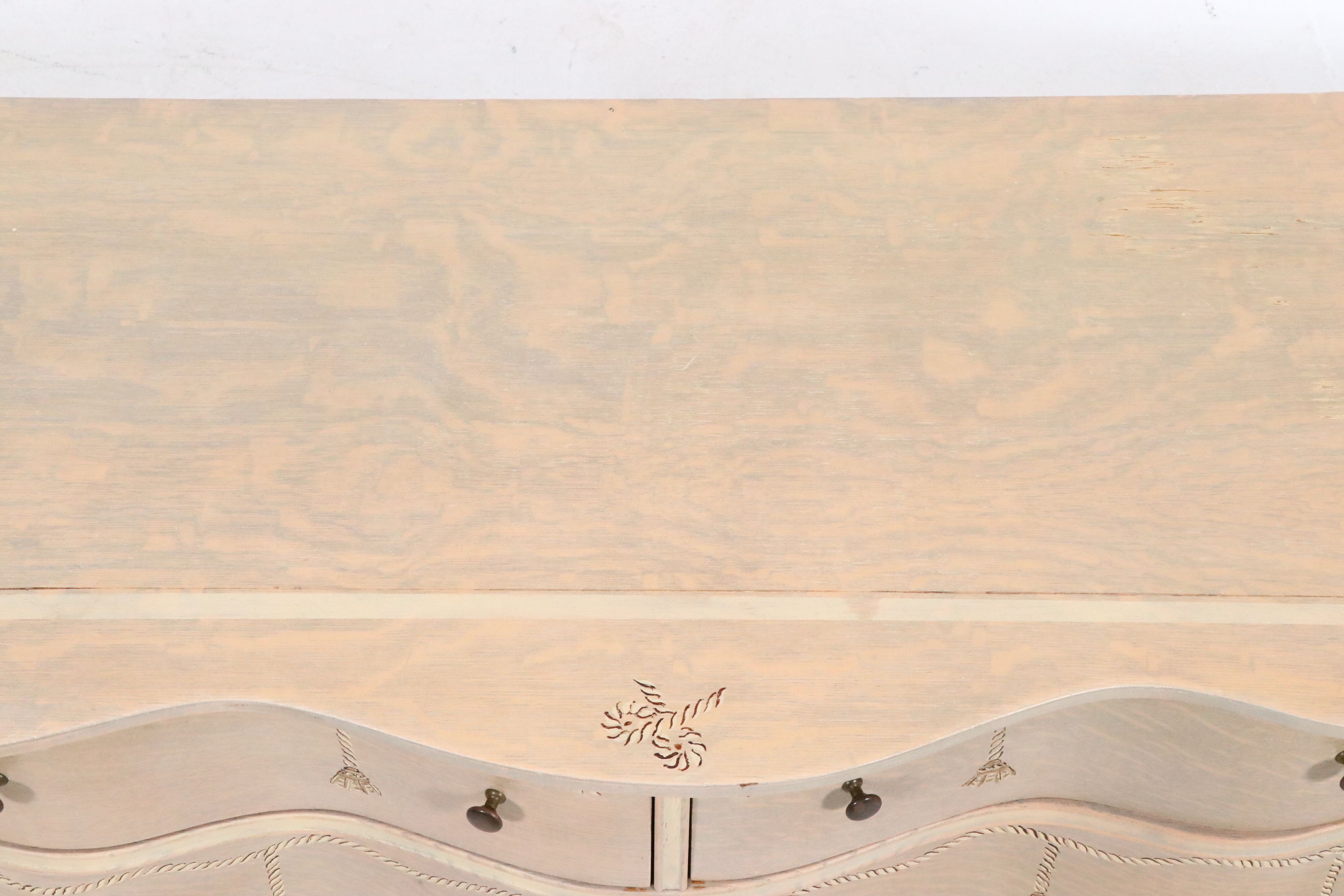 French Provincial Style Painted Wood Chest, 20th-21st Century