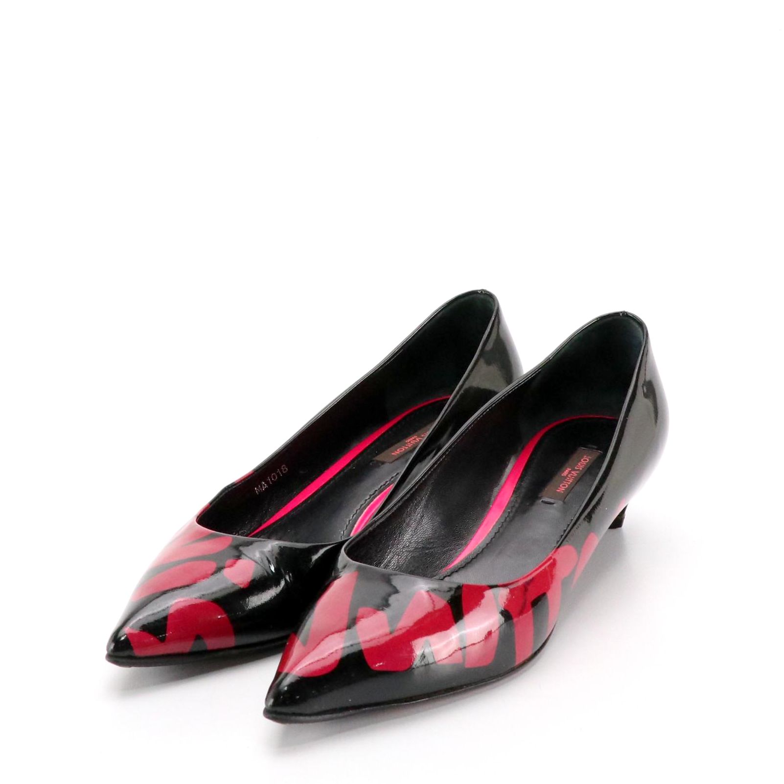 Louis Vuitton x Stephen Sprouse Graffiti Kitten Heels in Patent Leather